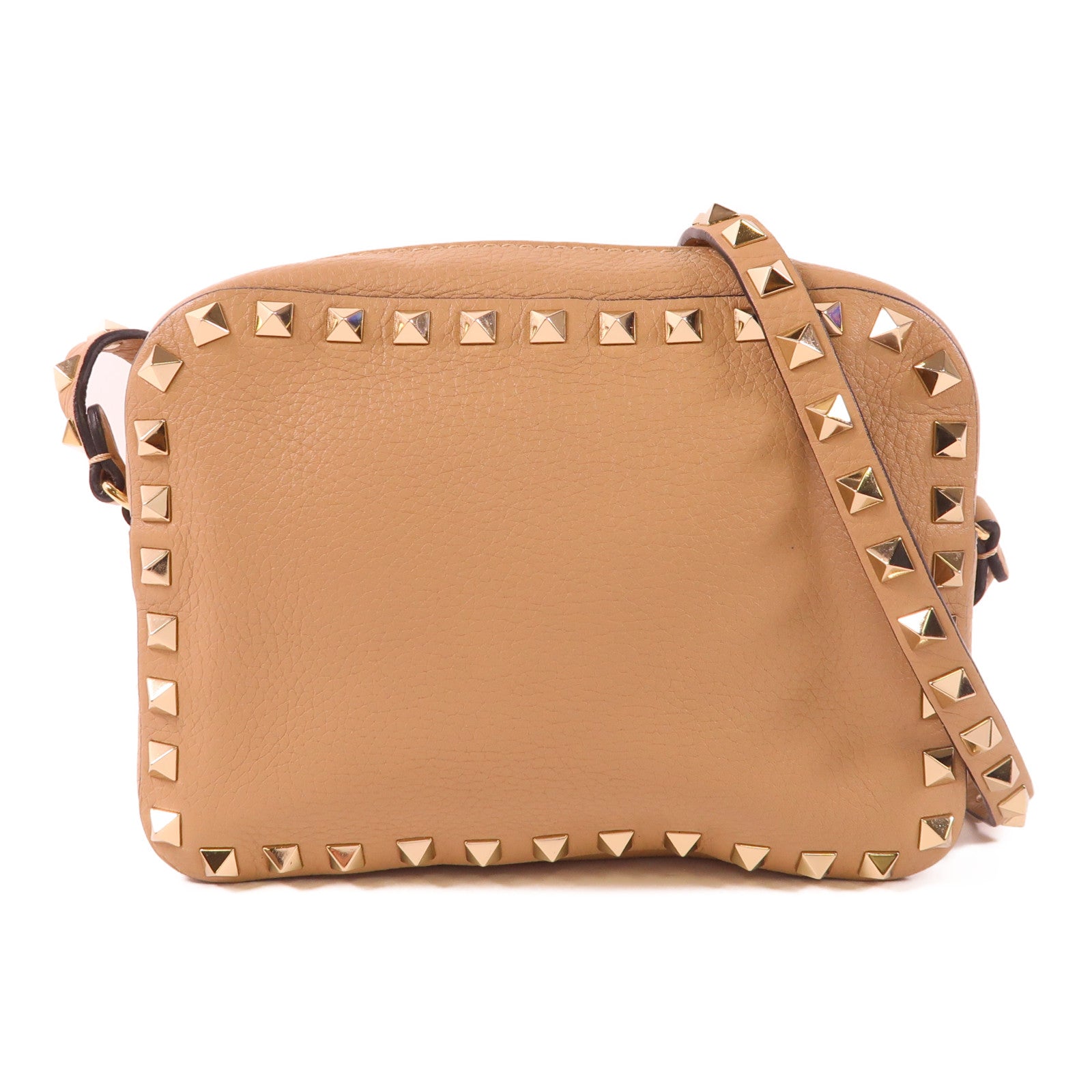 Valentino 牛皮皮革Shoulder Bag金扣肩背袋