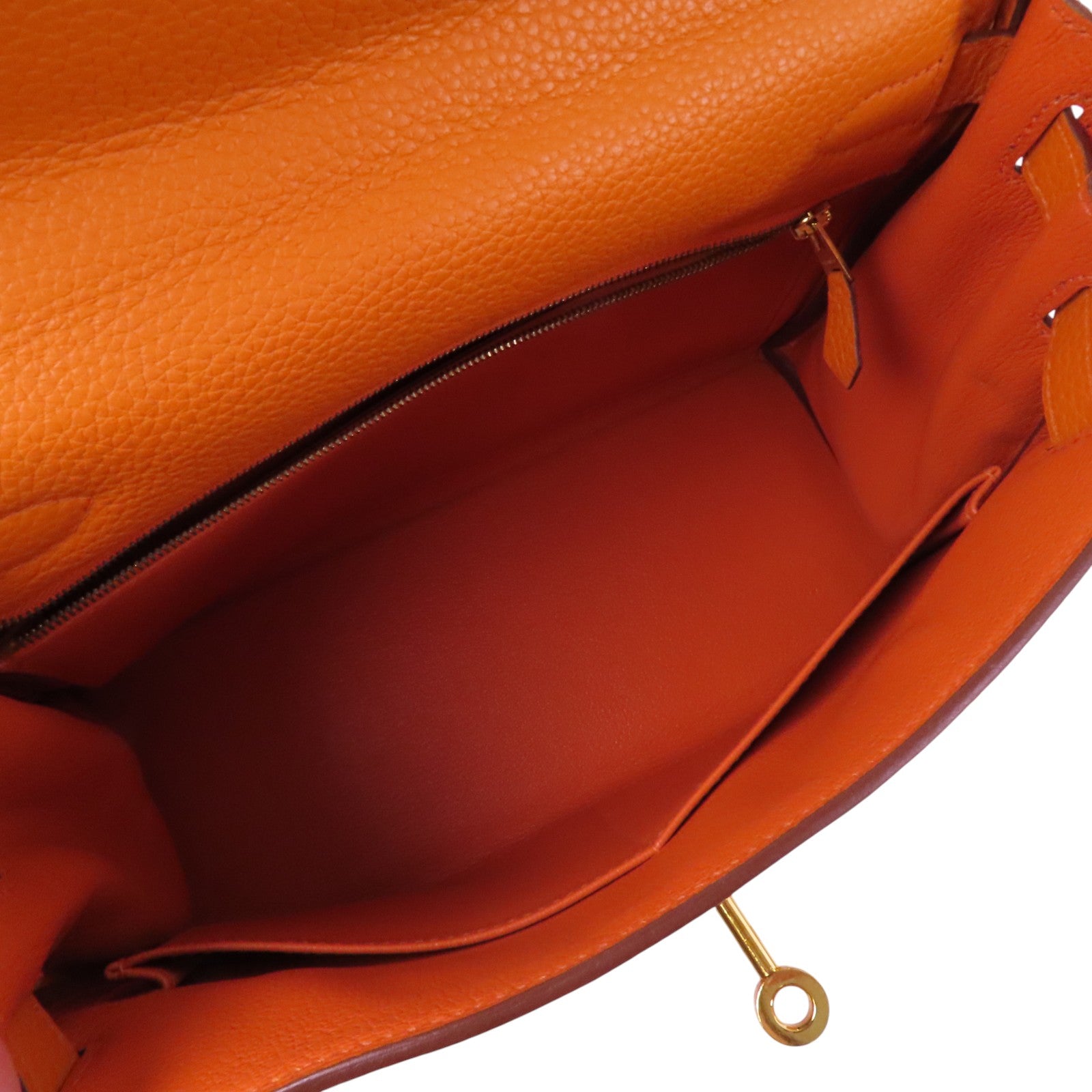 HERMES Clemence皮革Kelly 28金扣手挽肩背兩用袋