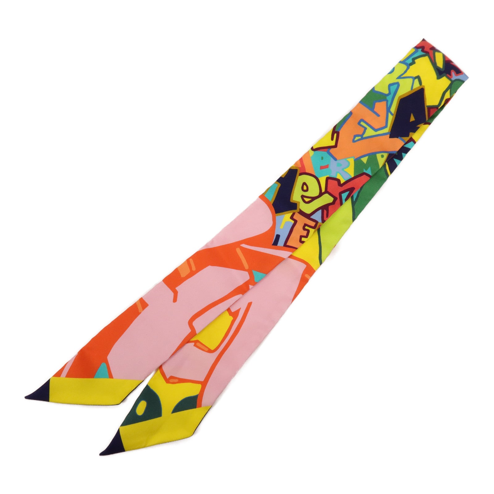 HERMES 絲質Twilly絲巾