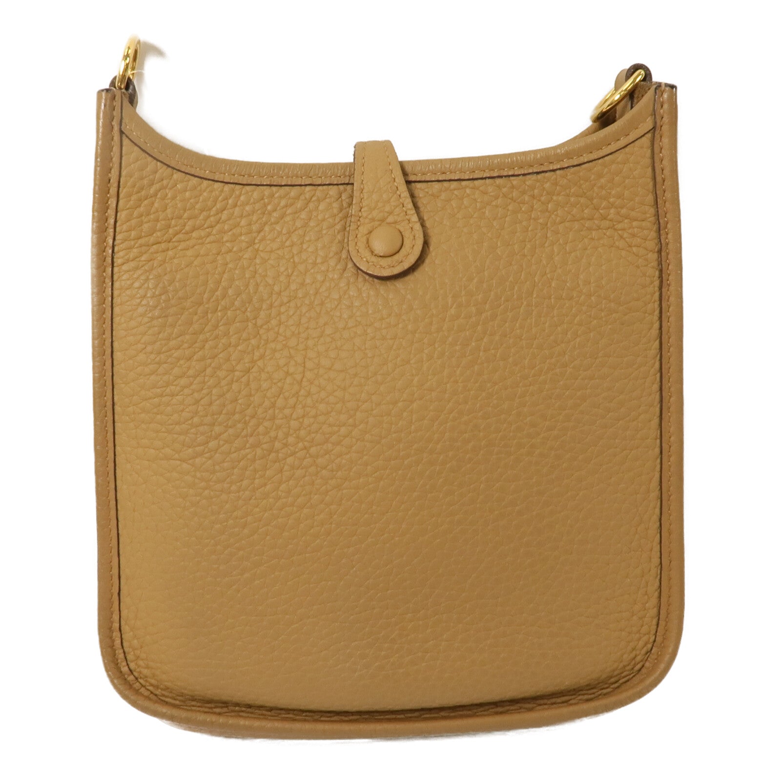 HERMES Clemence皮革Evelyne TPM肩背袋Biscuit