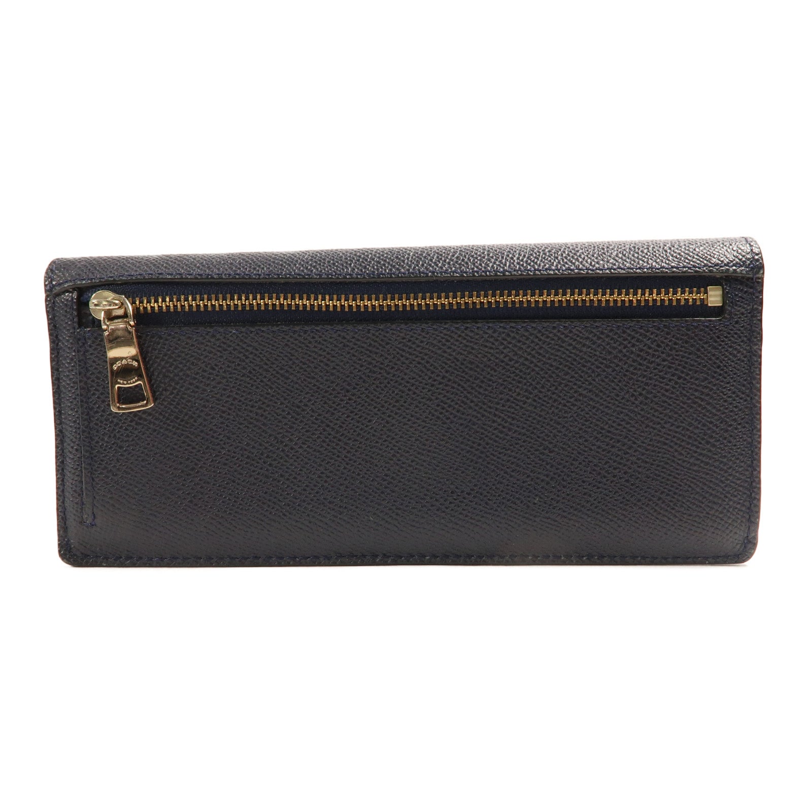 COACH 【激減優惠】牛皮皮革Long Wallet金扣長錢包