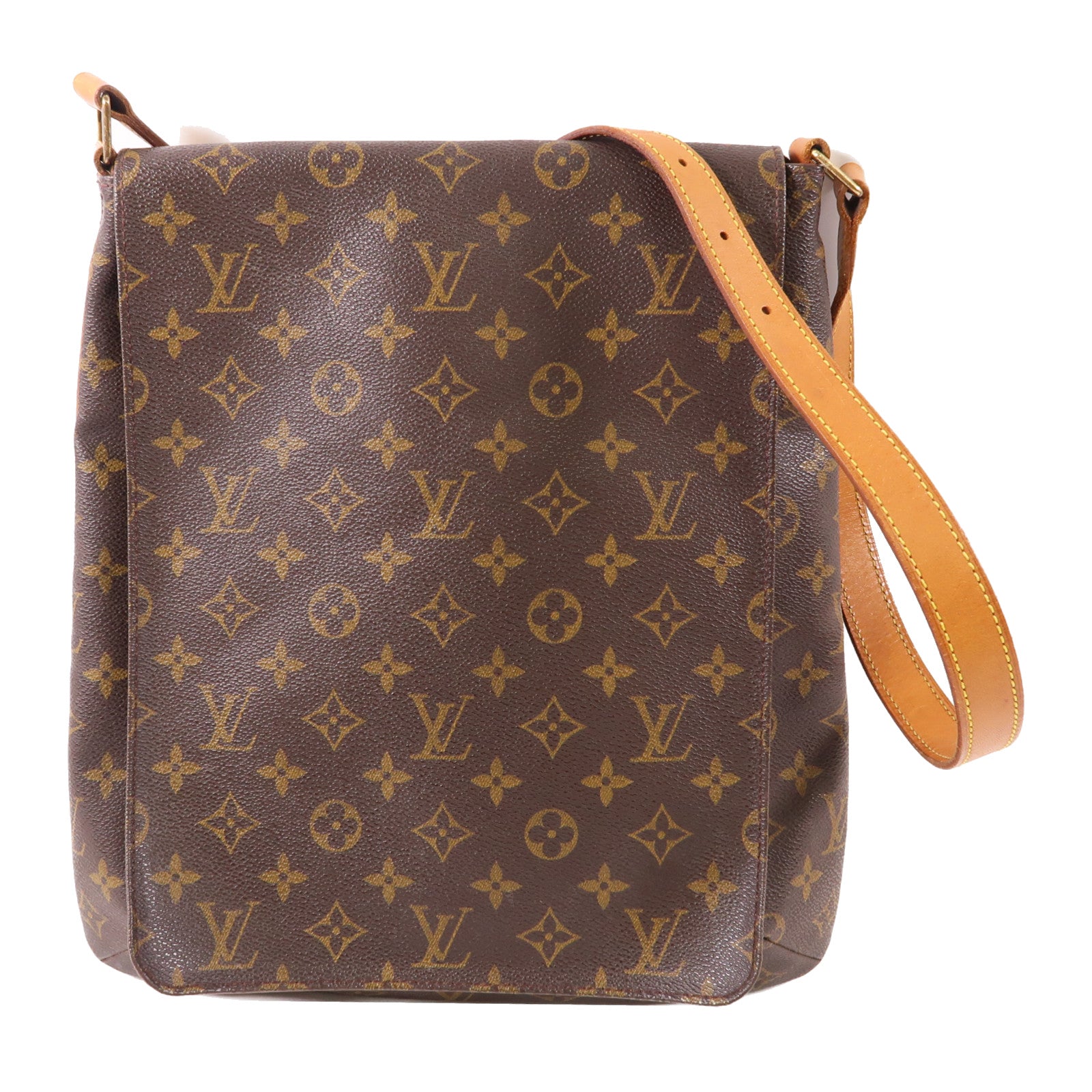 LOUIS VUITTON LV GHW Musette Crossbody Shoulder Bag M51256 Monogram Brown