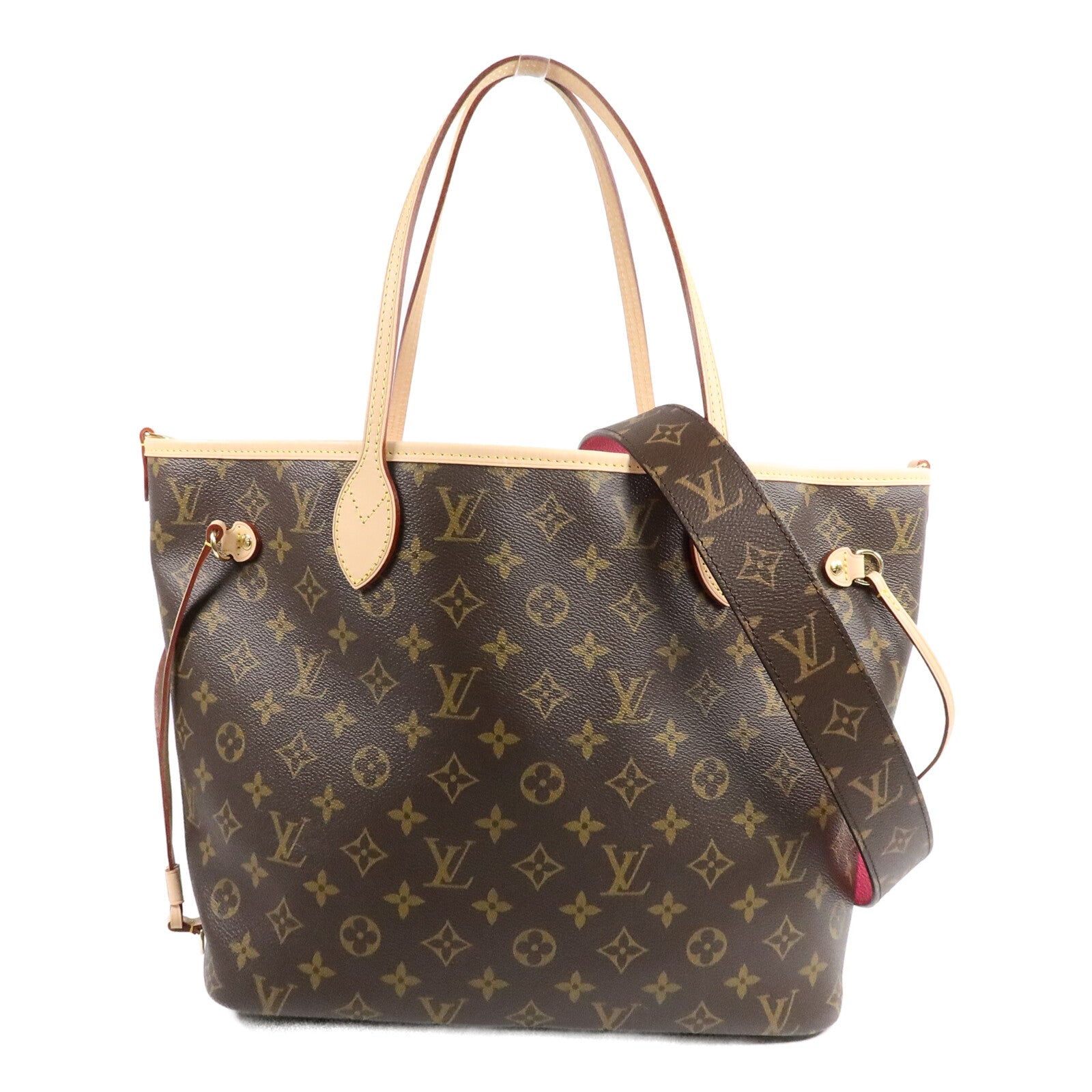 LOUIS VUITTON Monogram Neverfull Bandouliere Inside Out MM手挽肩背兩用袋
