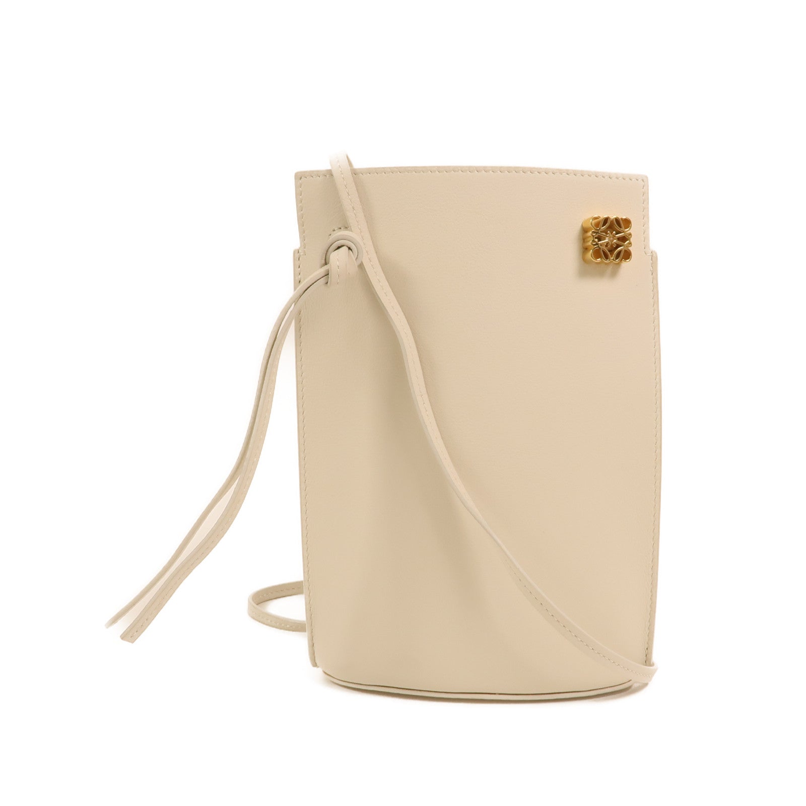 LOEWE 牛皮皮革Dice Pocket金扣肩背袋