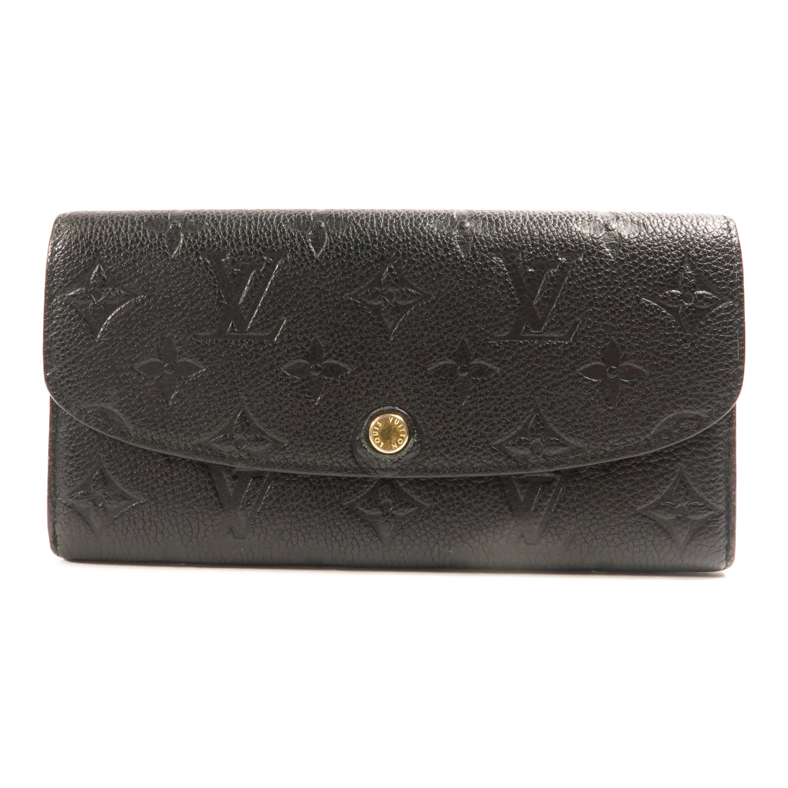 LOUIS VUITTON Monogram Empreinte Emilie Long Wallet金扣長錢包