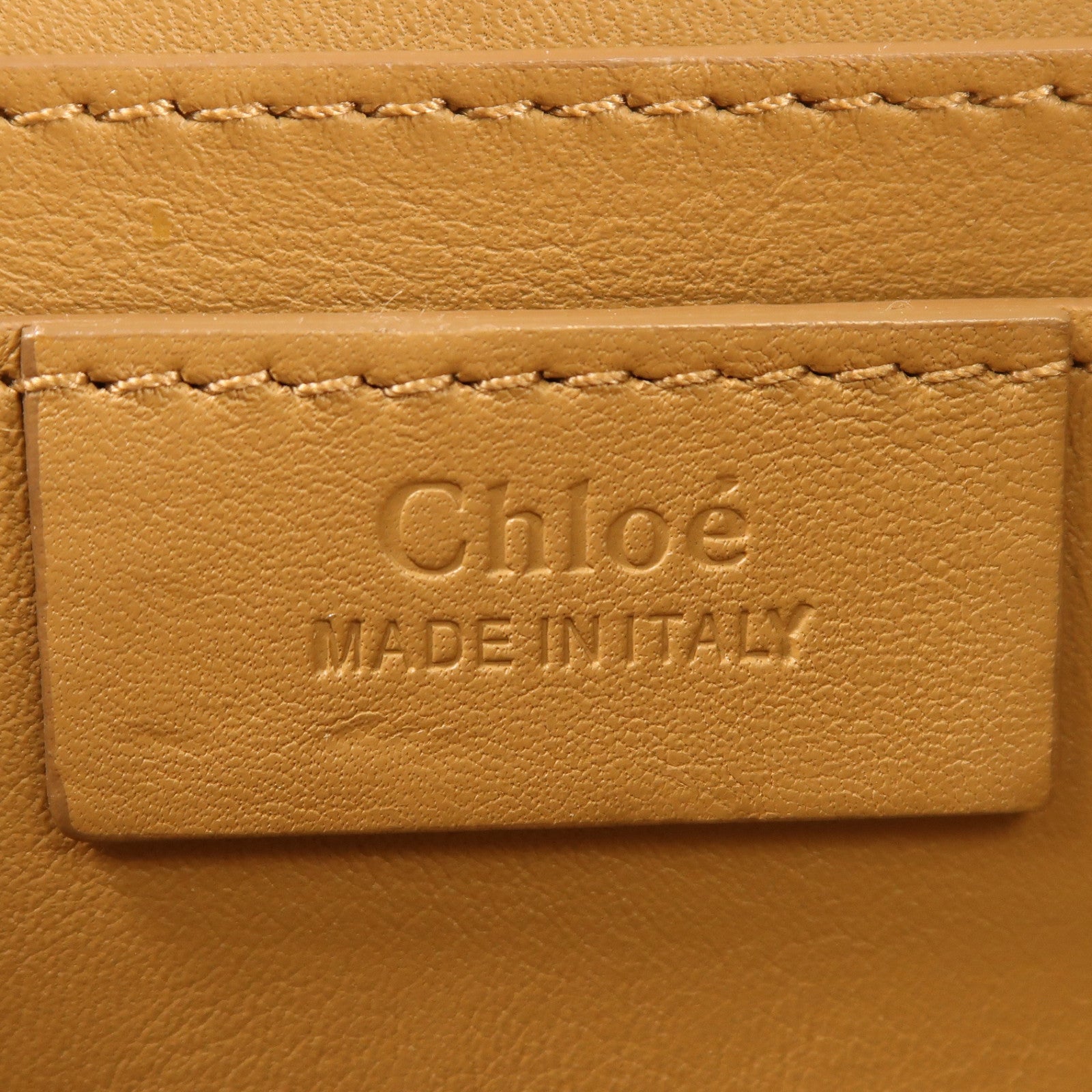 Chloe 牛皮皮革Shoulder Bag金扣肩背袋
