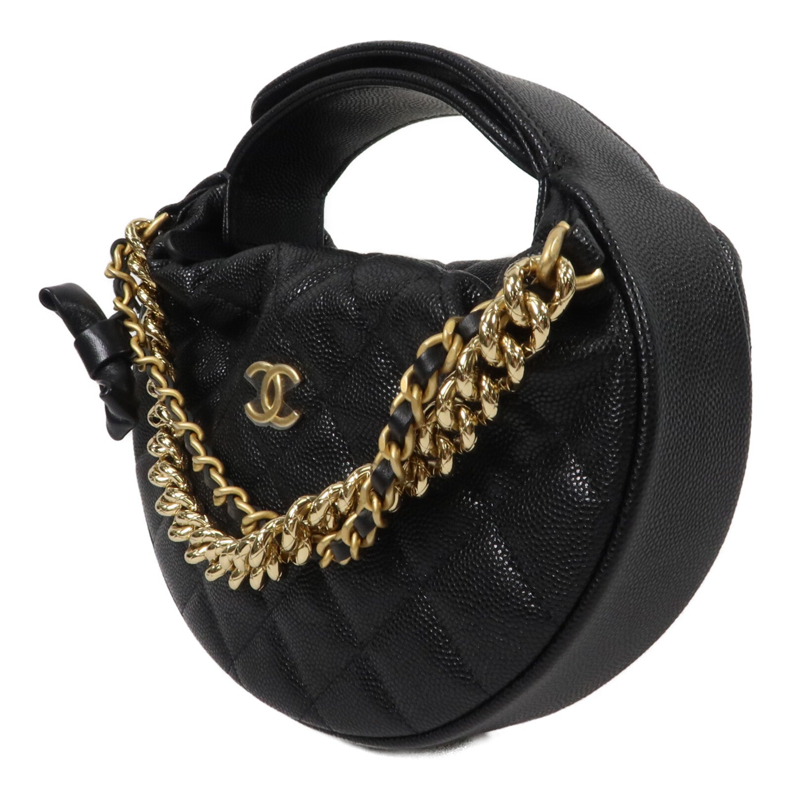 CHANEL 牛皮皮革Hobo Pouch手挽袋
