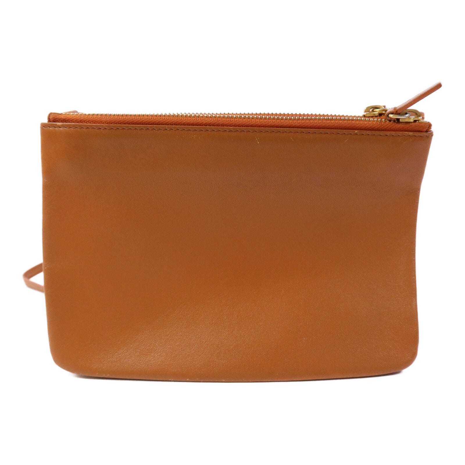 CELINE 羊皮皮革Trio金扣肩背袋