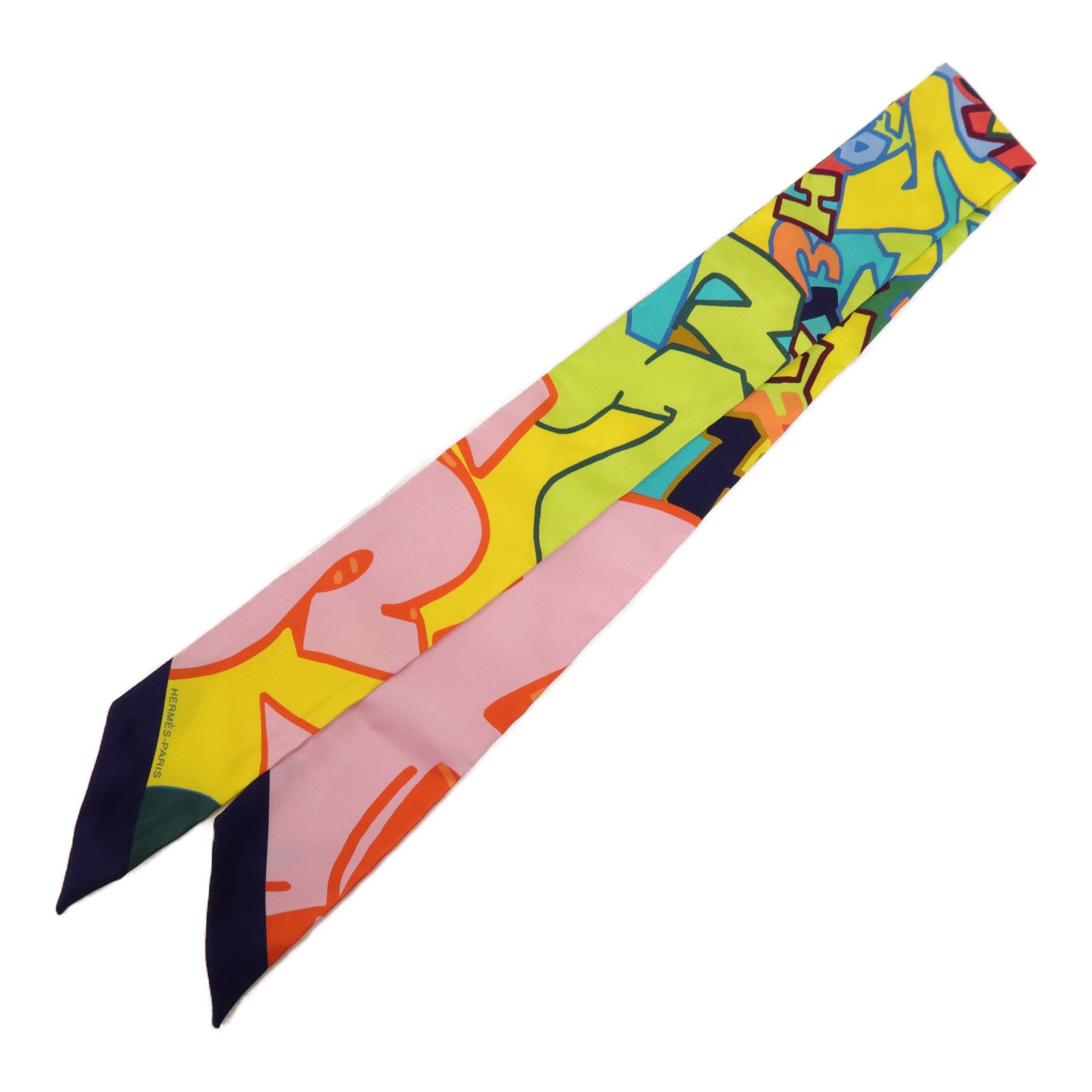 HERMES 絲質Twilly絲巾