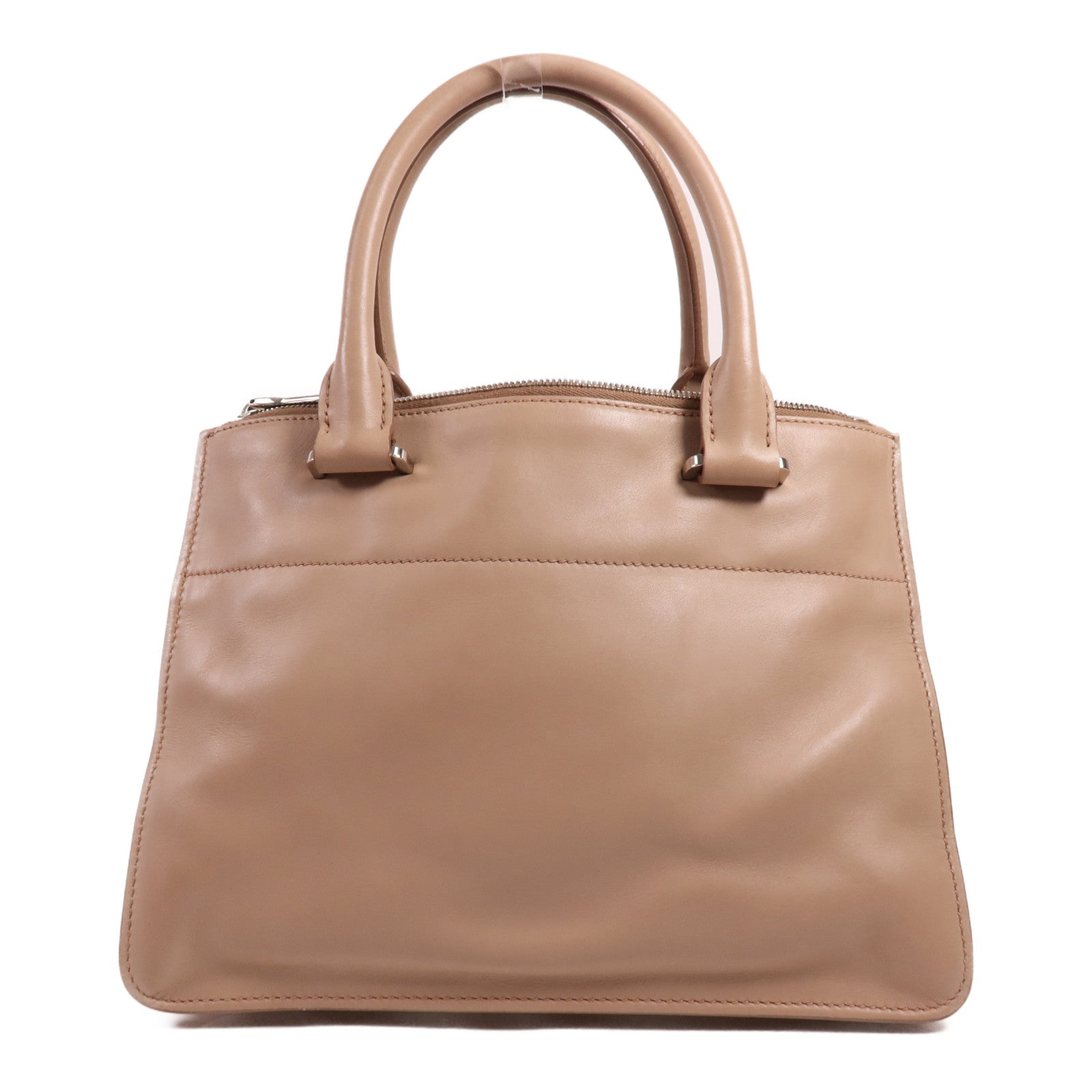 PRADA 牛皮皮革2 Way Shoulder銀扣手挽肩背兩用袋