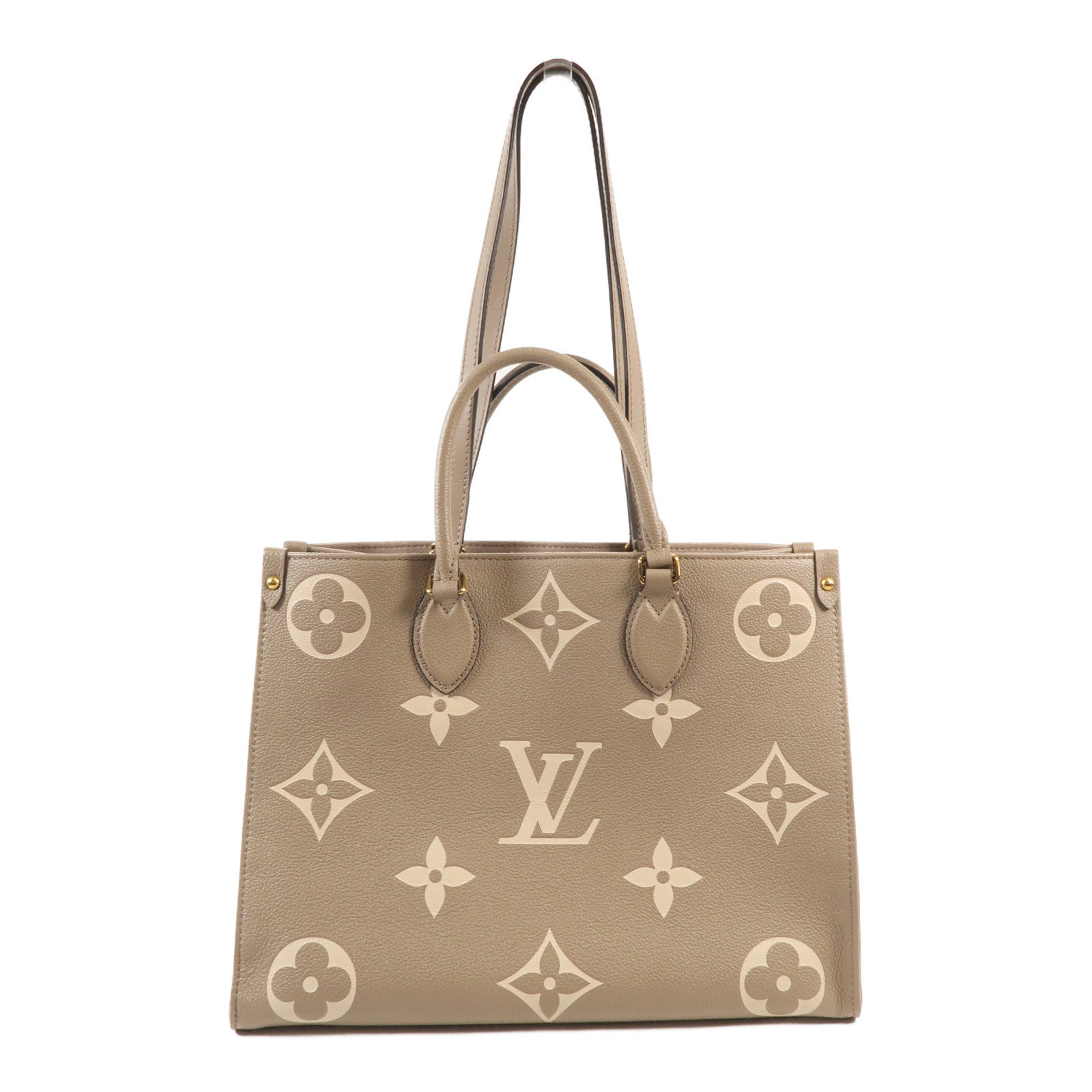 LOUIS VUITTON Monogram Empreinte OnTheGo MM金扣手挽肩背兩用袋