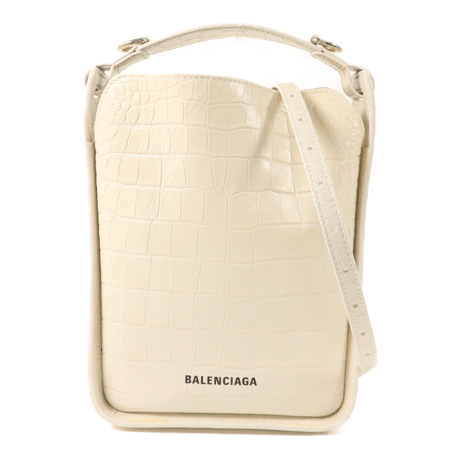 BALENCIAGA 牛皮皮革Tool 2.0 NS XS銀扣手挽肩背兩用袋