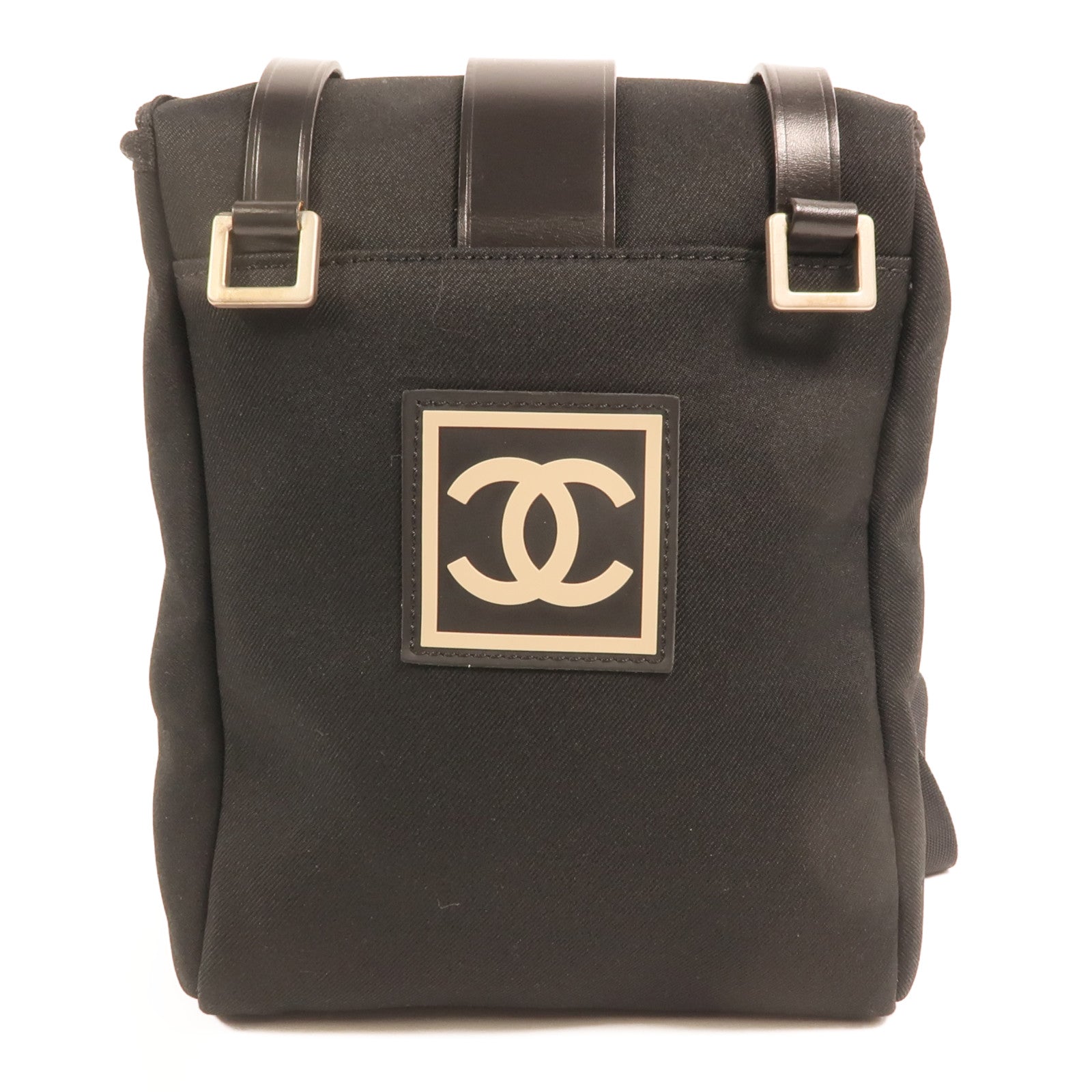 CHANEL 帆布Sports Line Shoulder Bag銀扣肩背袋