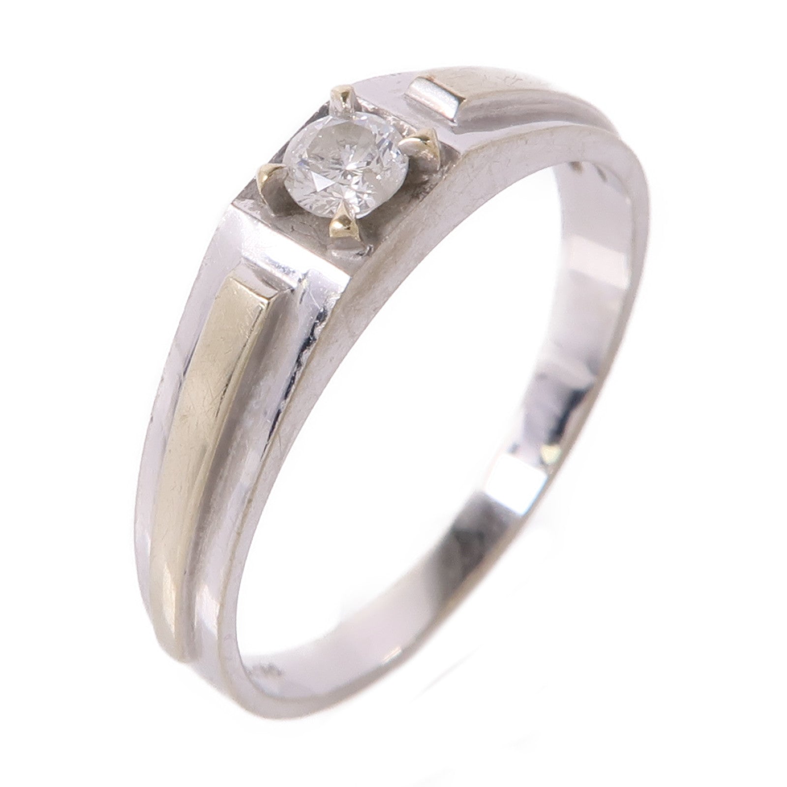 JEWELRY 【激減優惠】18K白金Diamond Ring鑽石戒指US#7.75