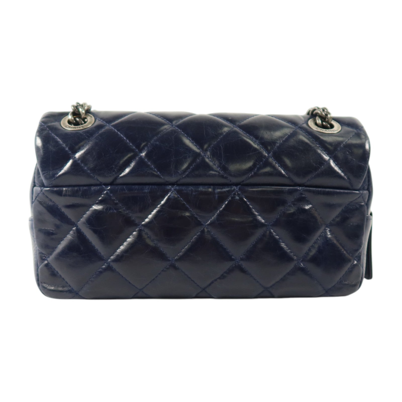 CHANEL 【激減優惠】羊皮皮革Chain Shoulder銀扣鏈帶肩背袋