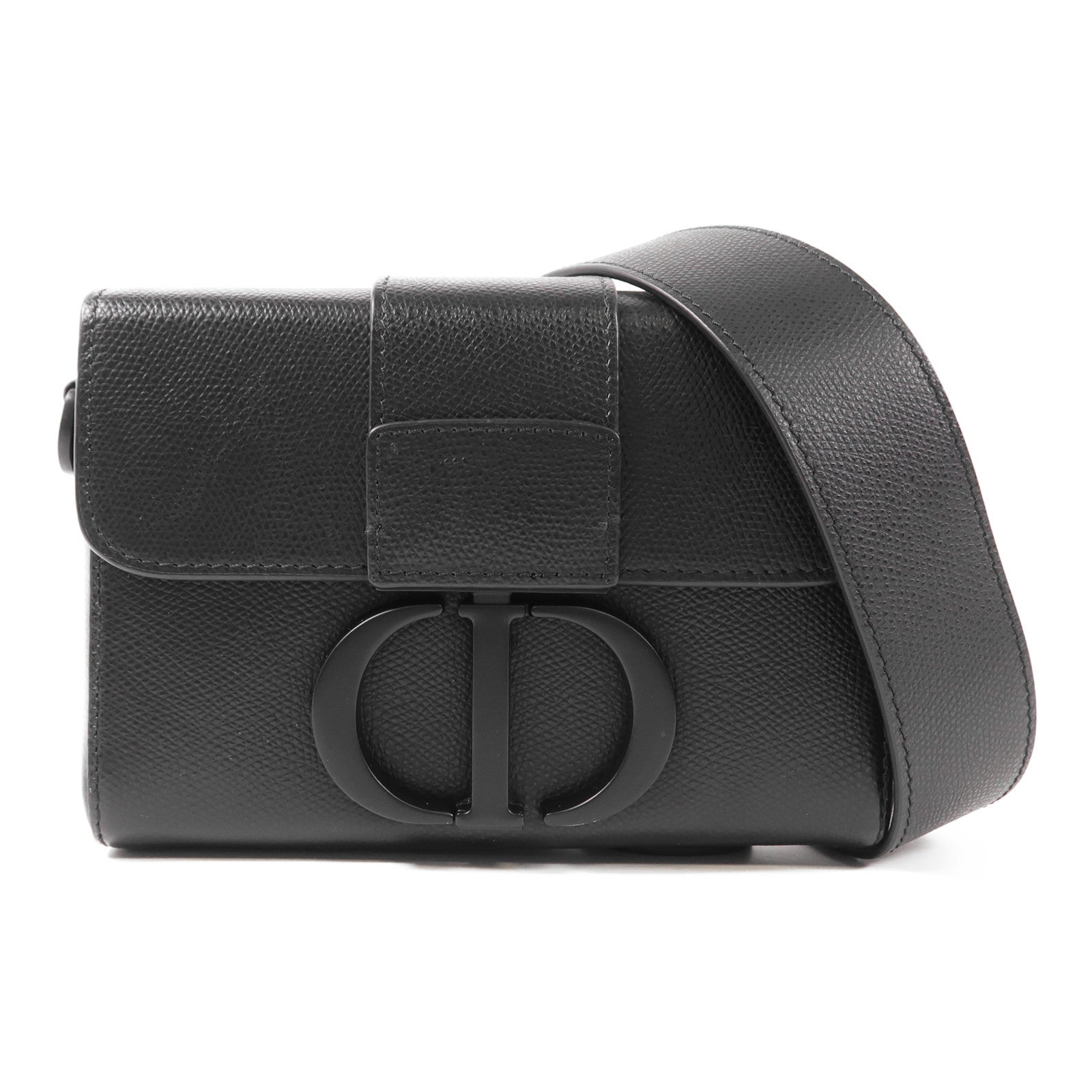 Dior 牛皮皮革So Black 30 Montaigne Box肩背袋