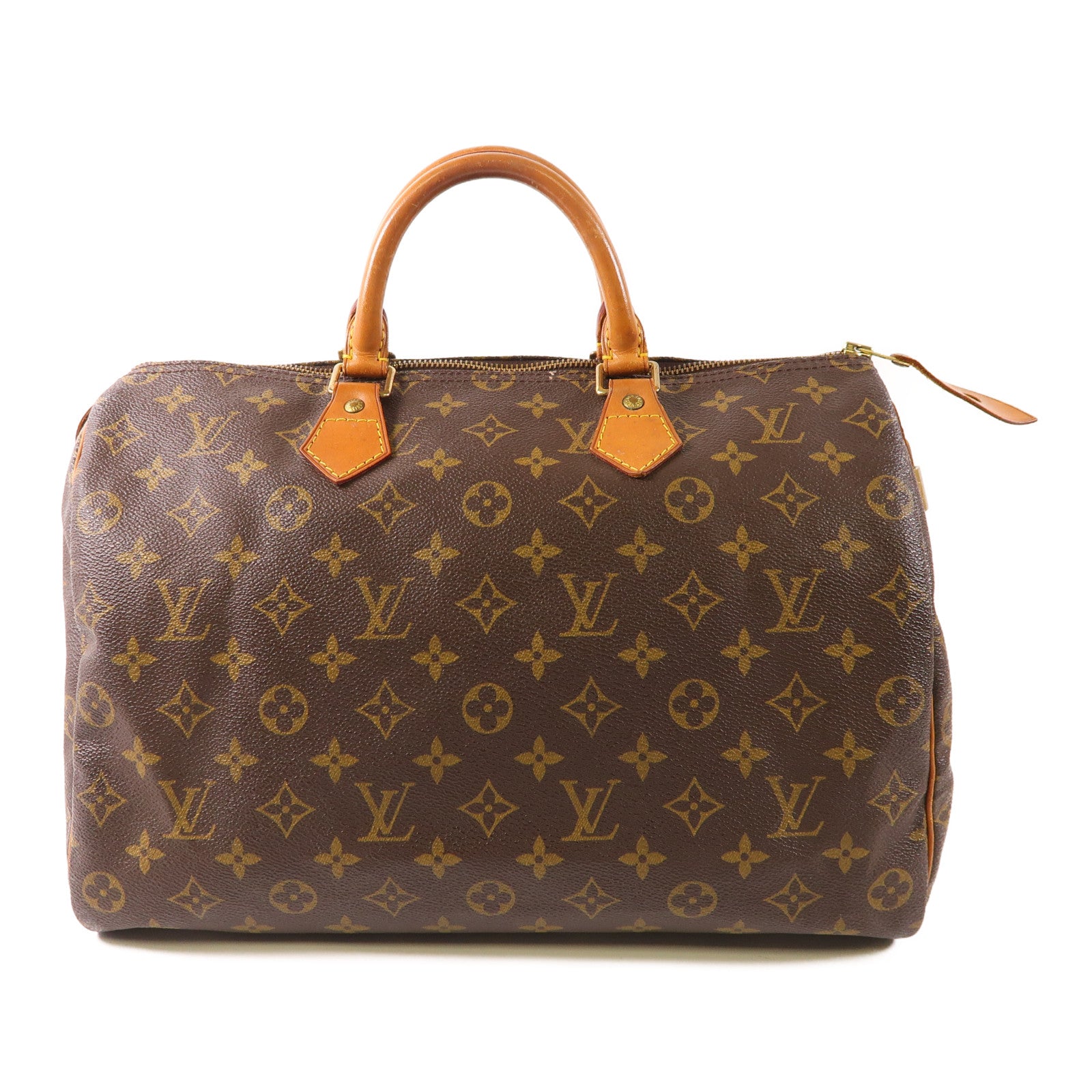 LOUIS VUITTON LV GHW Speedy 35 Hand Bag M41107 Monogram Brown