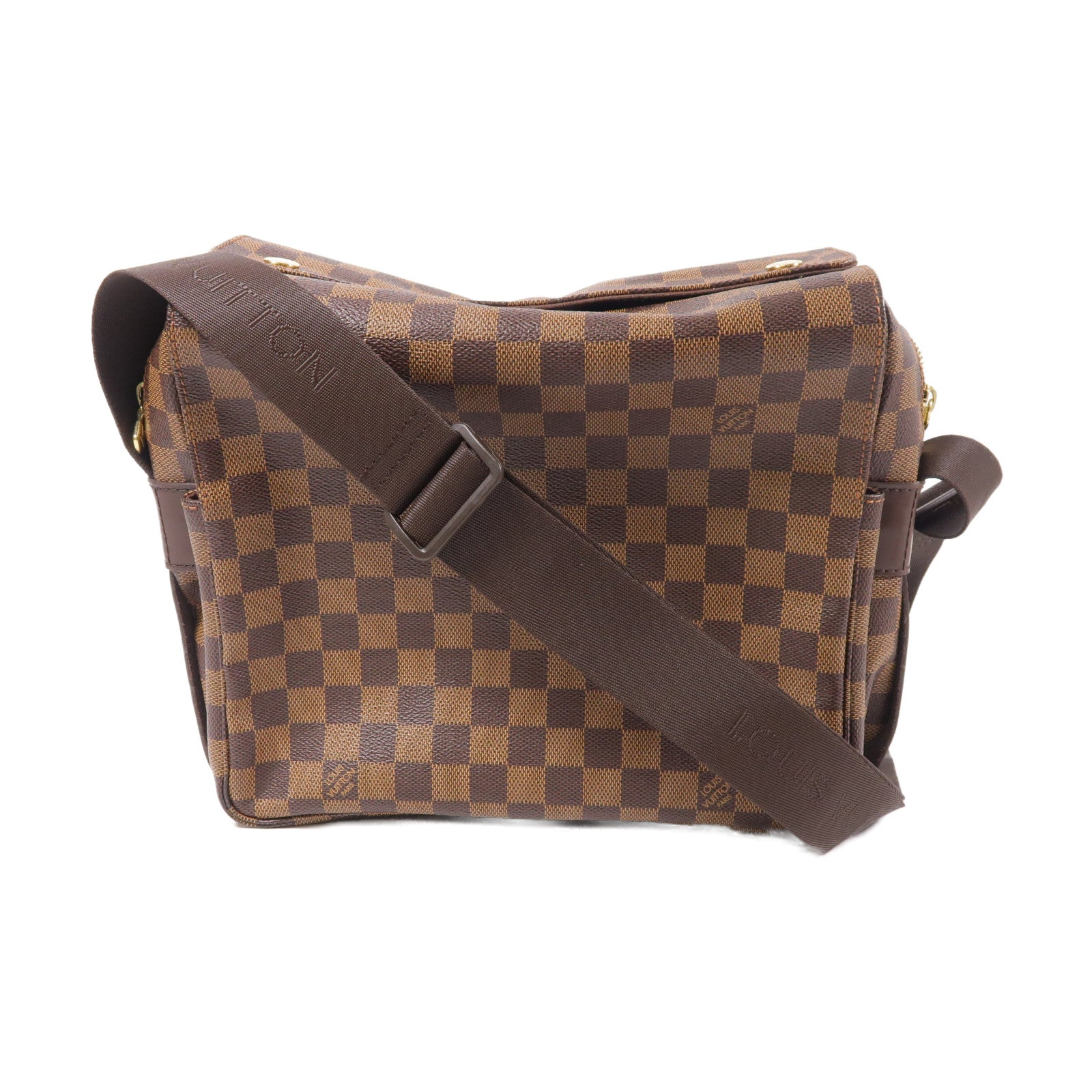 LOUIS VUITTON Damier Naviglio金扣肩背袋