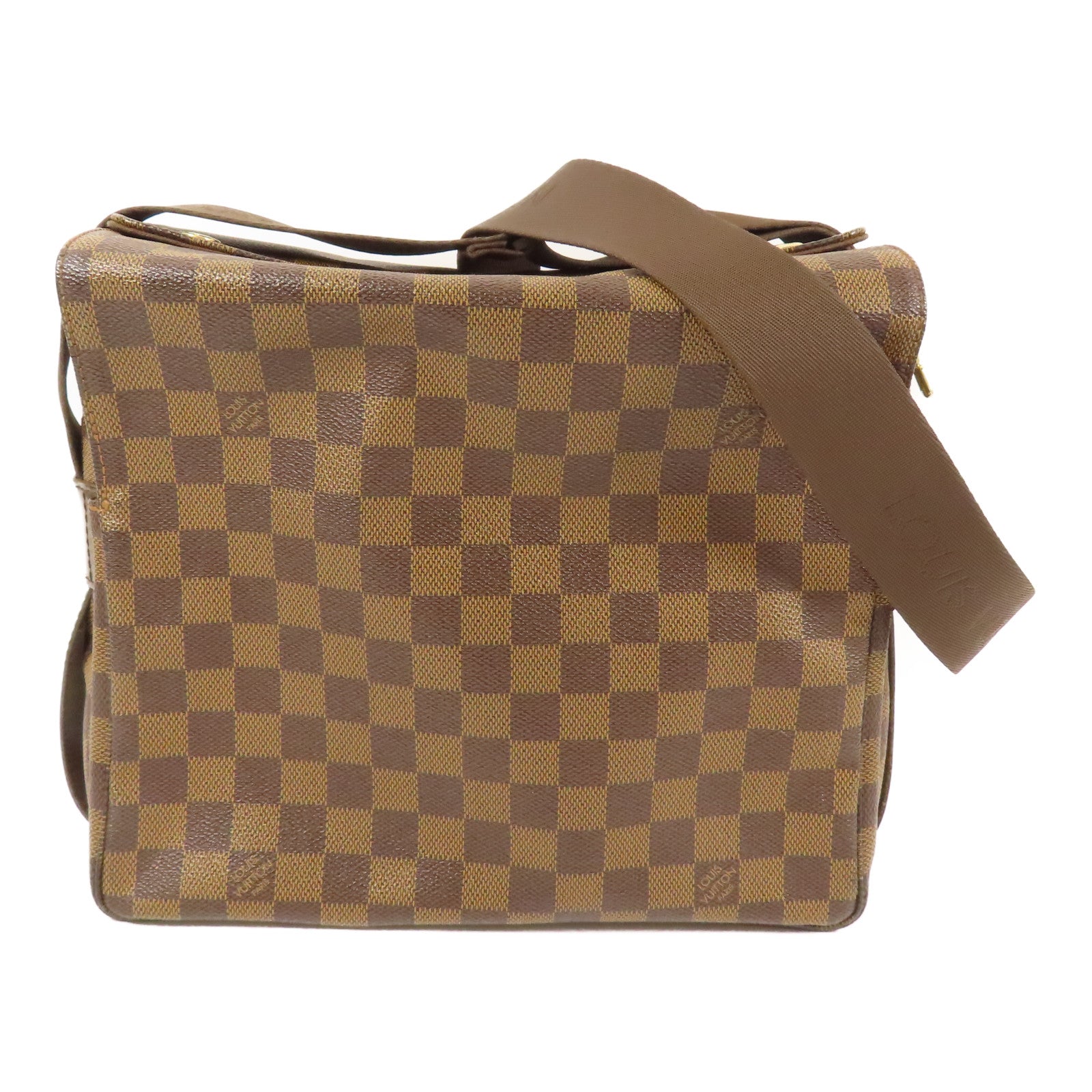 LOUIS VUITTON Damier Naviglio金扣肩背袋