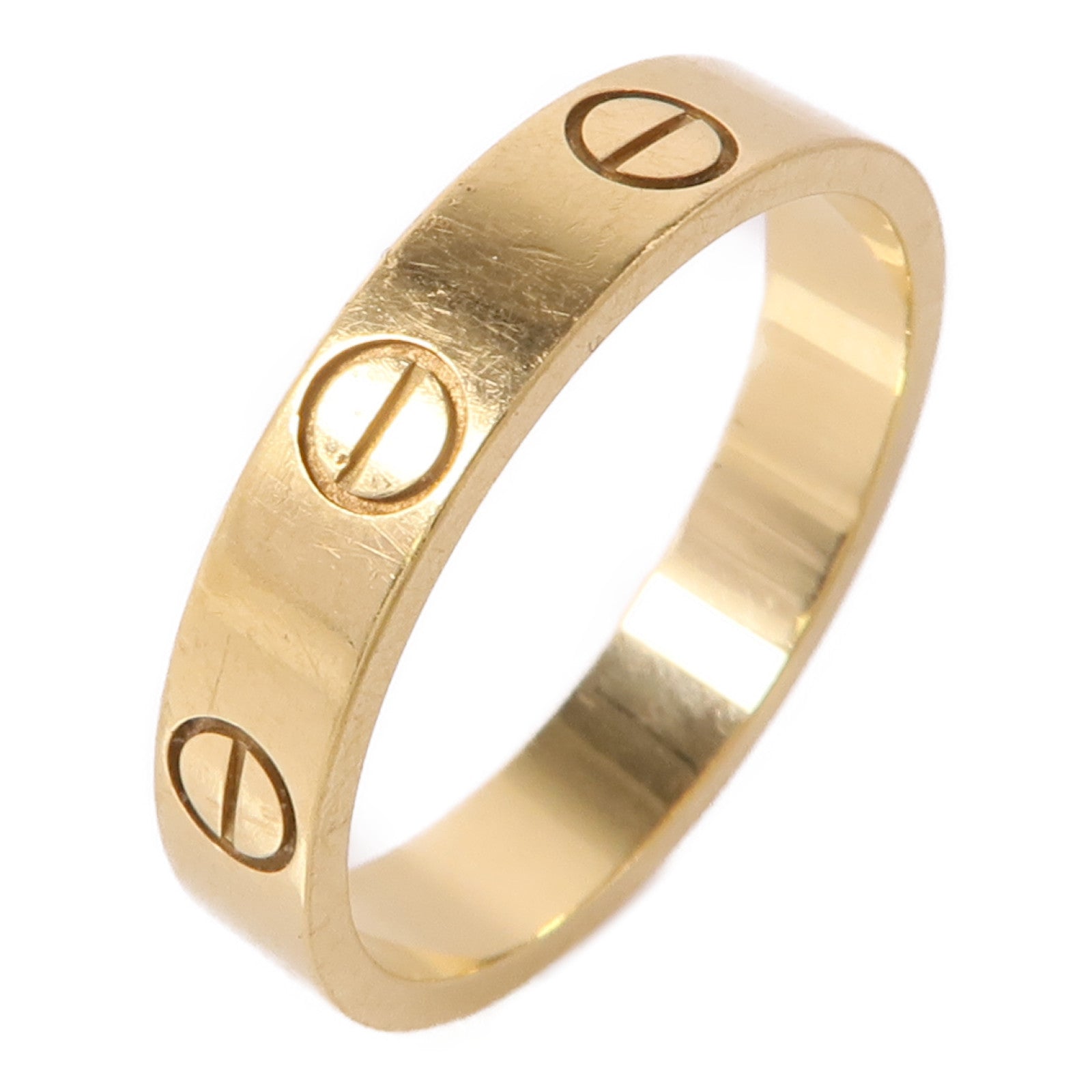 CARTIER 【激減優惠】18K黃金Mini Love Ring戒指Cartier#50/US#5