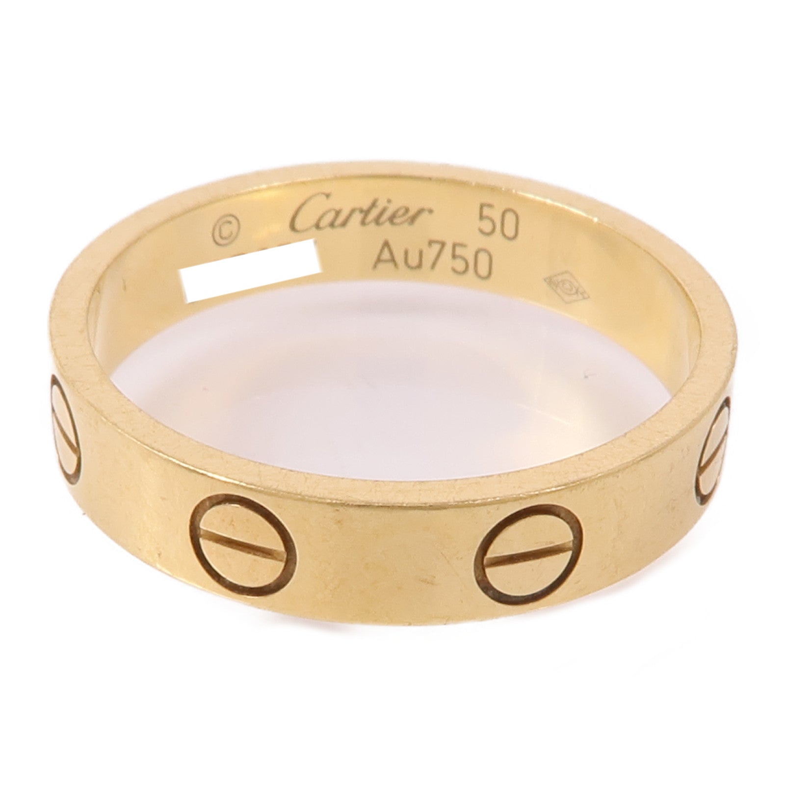 CARTIER 【激減優惠】18K黃金Mini Love Ring戒指Cartier#50/US#5