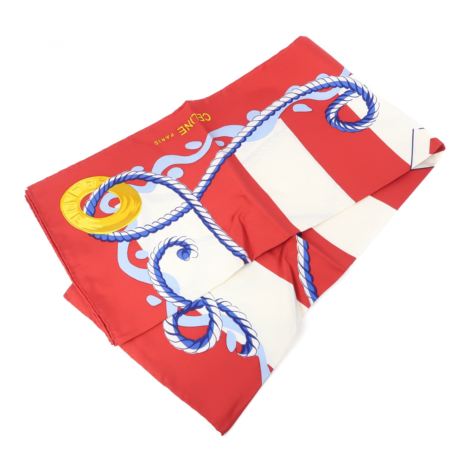 CELINE 【激減優惠】絲質Scarf絲巾紅色