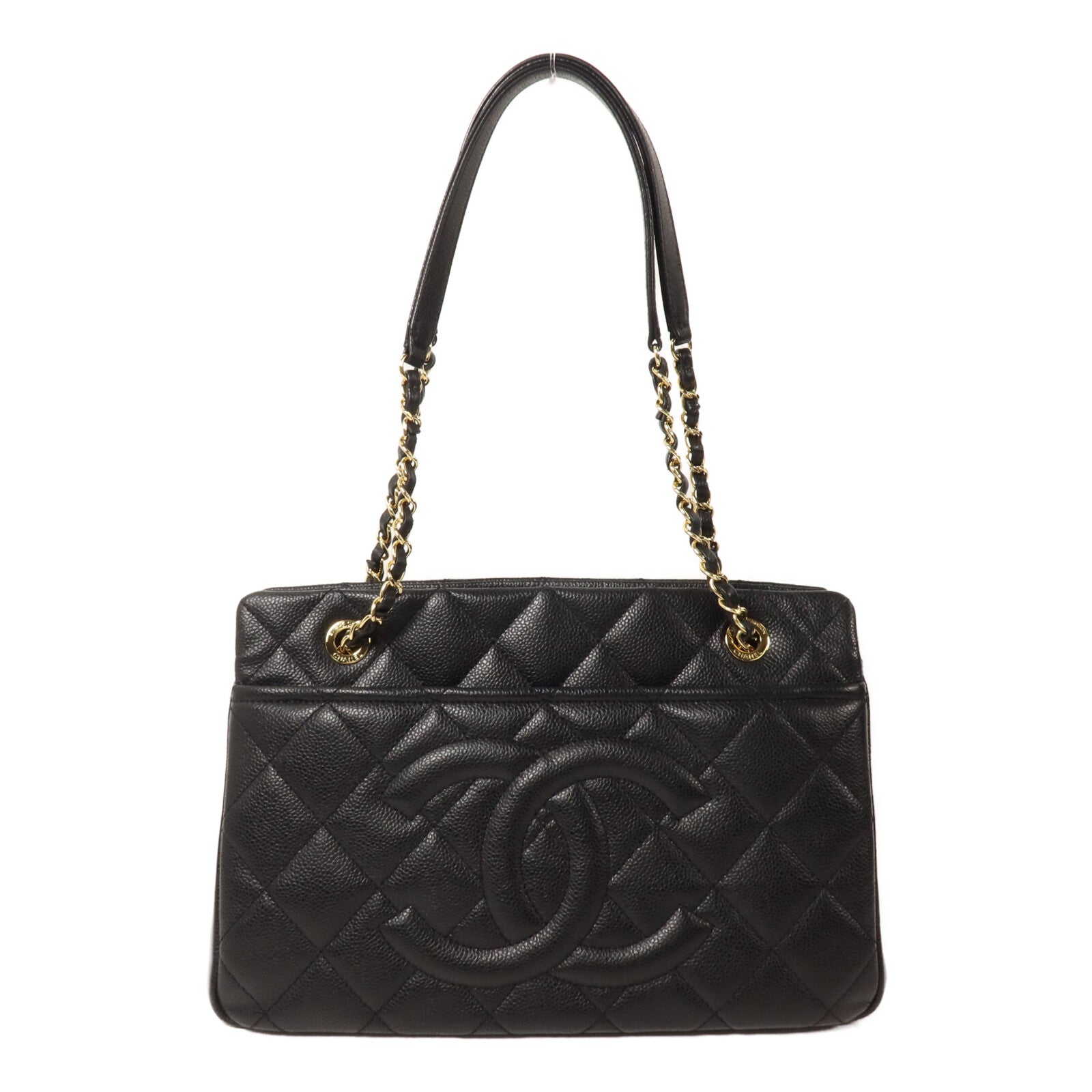CHANEL 牛皮皮革CC Timeless鏈帶肩背袋