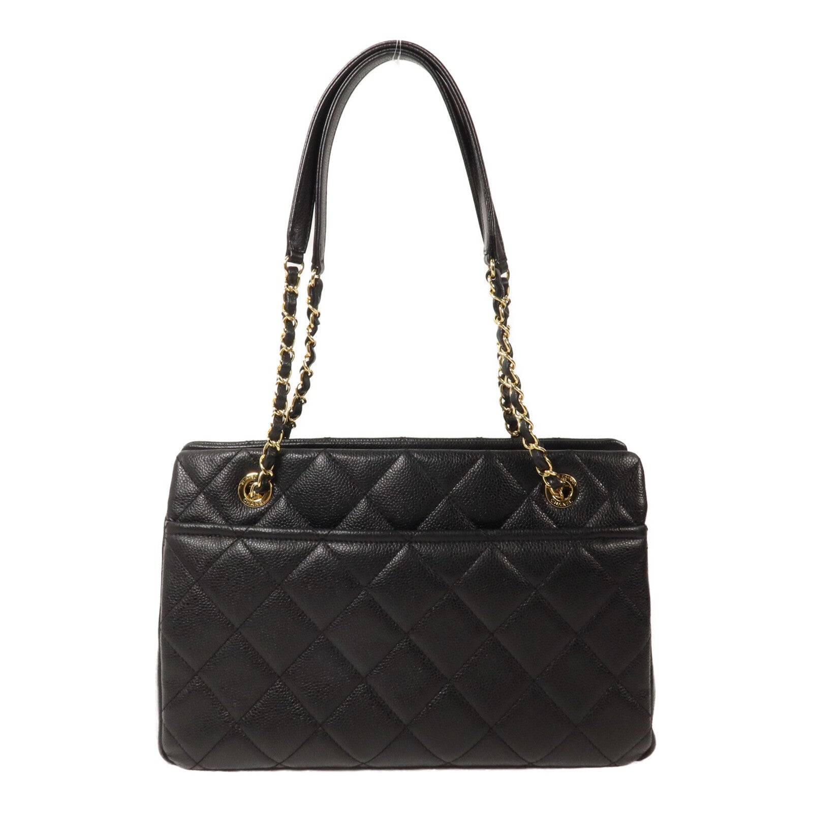 CHANEL 牛皮皮革CC Timeless鏈帶肩背袋