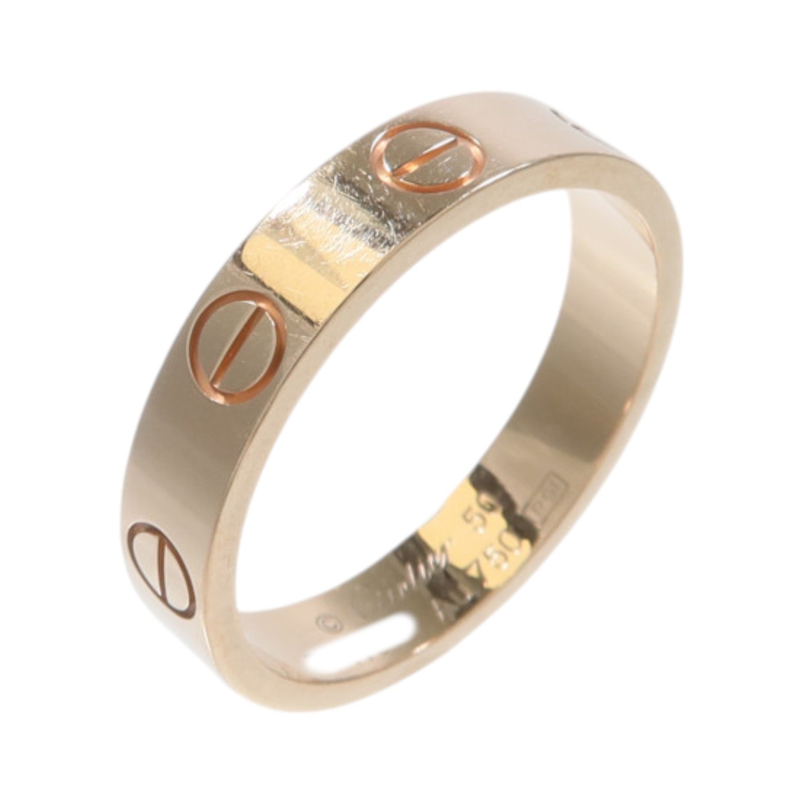 CARTIER 18K玫瑰金Mini Love Ring戒指