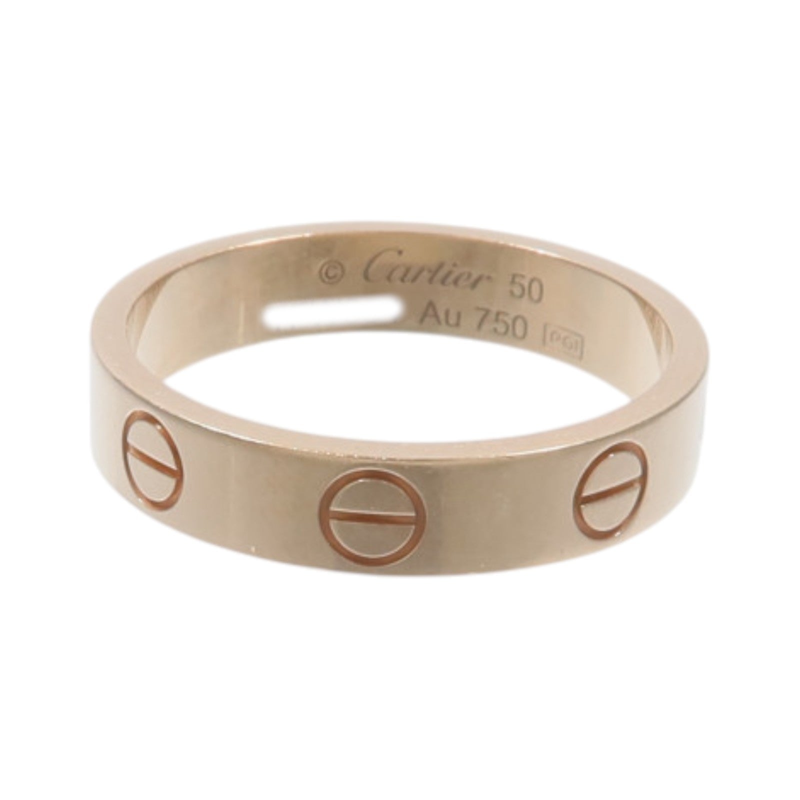 CARTIER 18K玫瑰金Mini Love Ring戒指