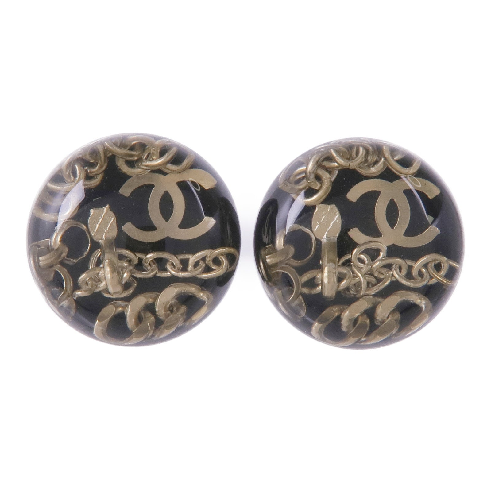 CHANEL 【激減優惠】PVC/金屬Earrings耳環