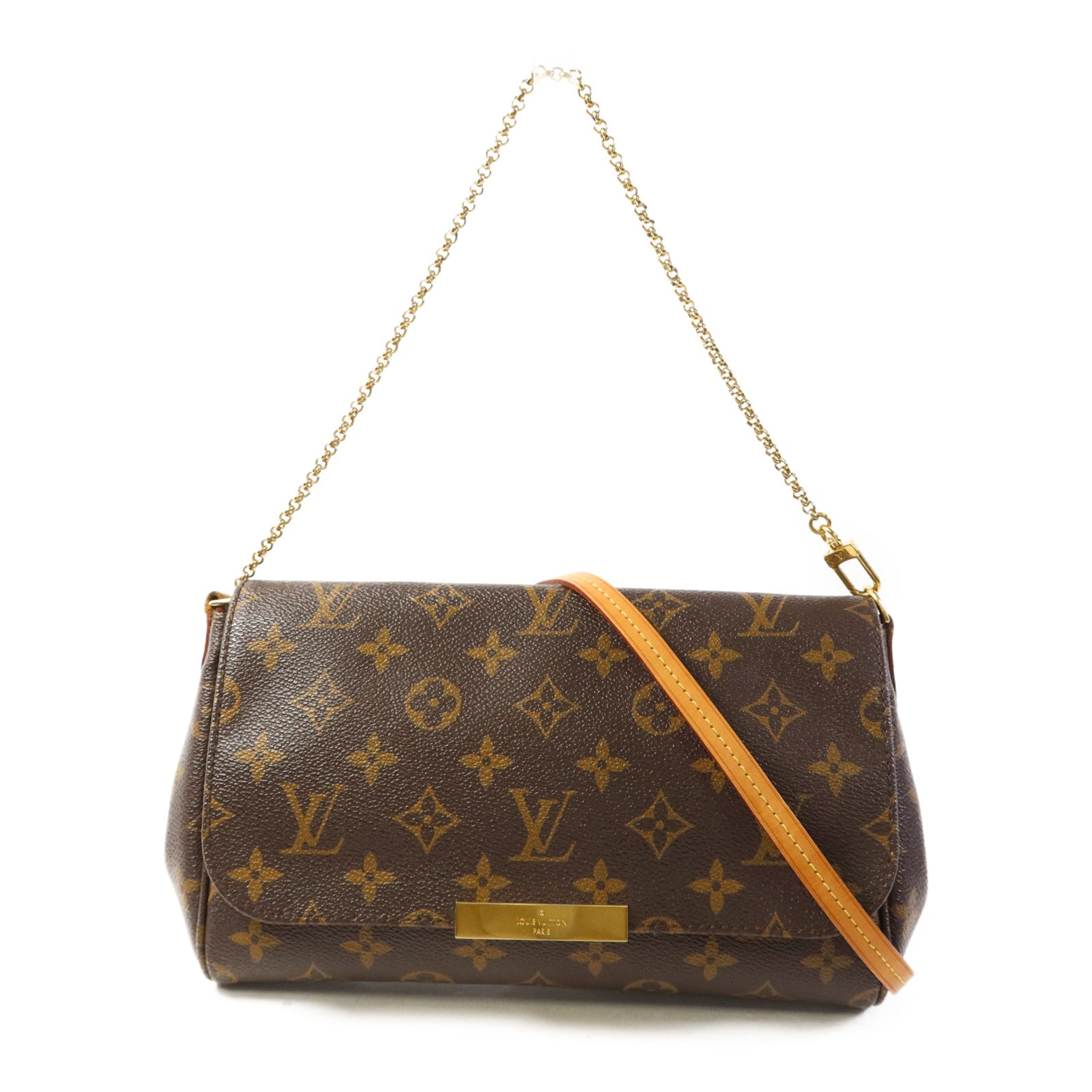 LOUIS VUITTON Monogram Favorite MM金扣手挽肩背兩用袋