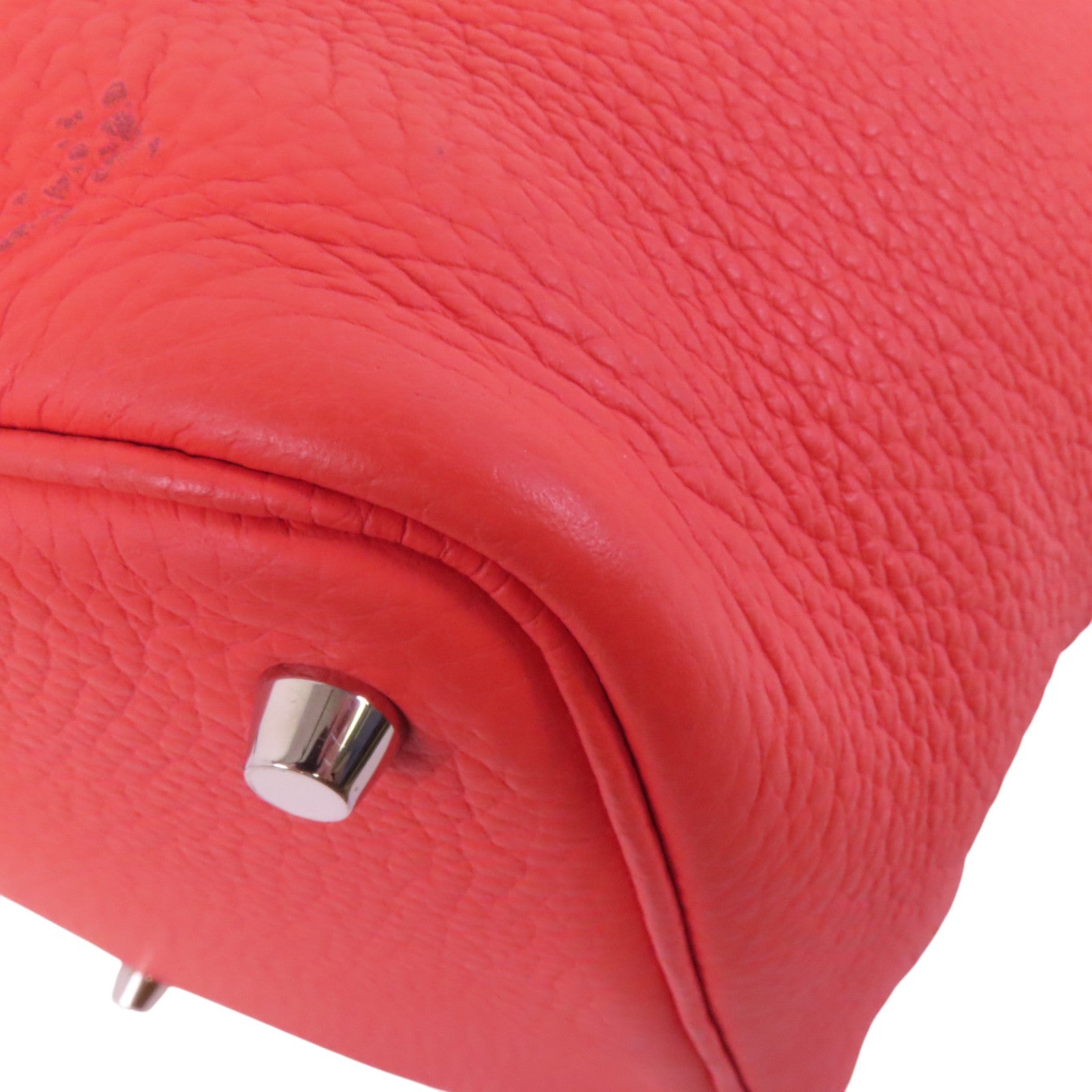 HERMES Clemence皮革Picotin PM銀扣手挽袋