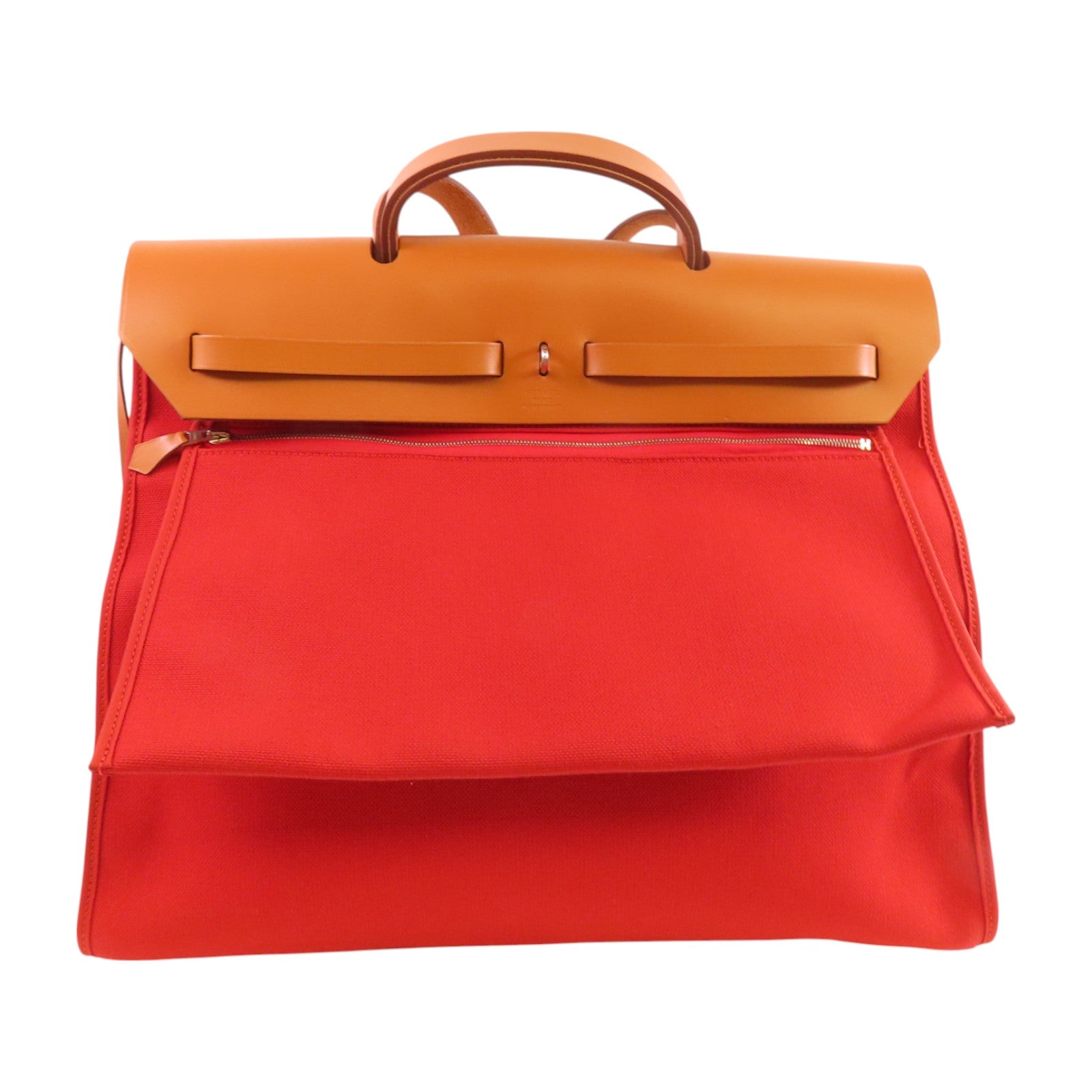 HERMES PHW Herbag GM Hand Shoulder Bag Canvas