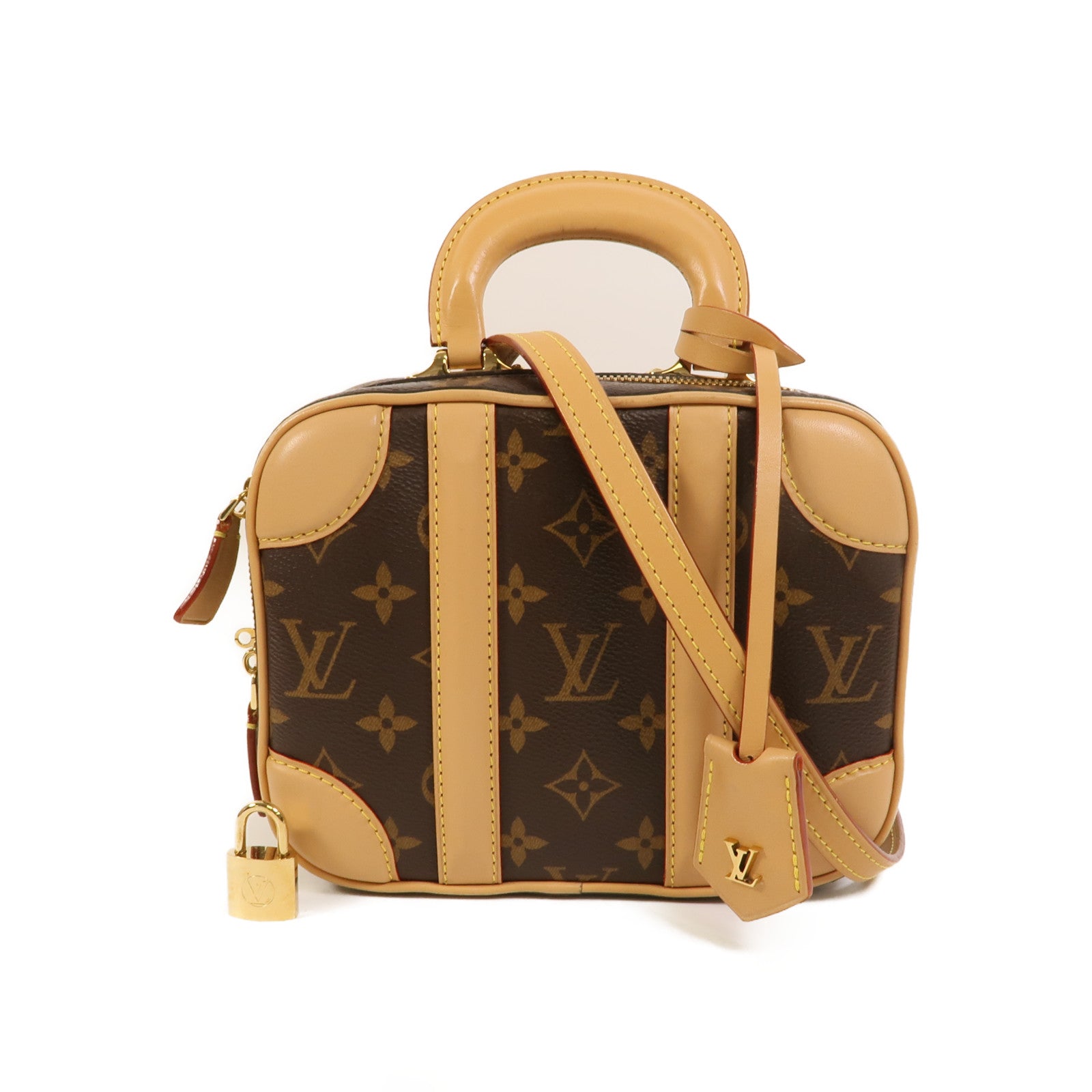 LOUIS VUITTON Monogram Valisette金扣手挽肩背兩用袋