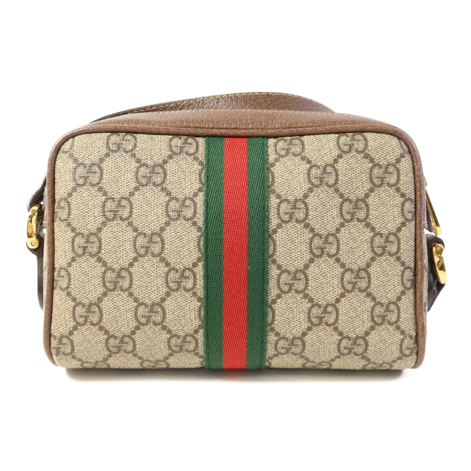 GUCCI 塗層帆布Ophidia GG Supreme Mini Bag金扣肩背袋