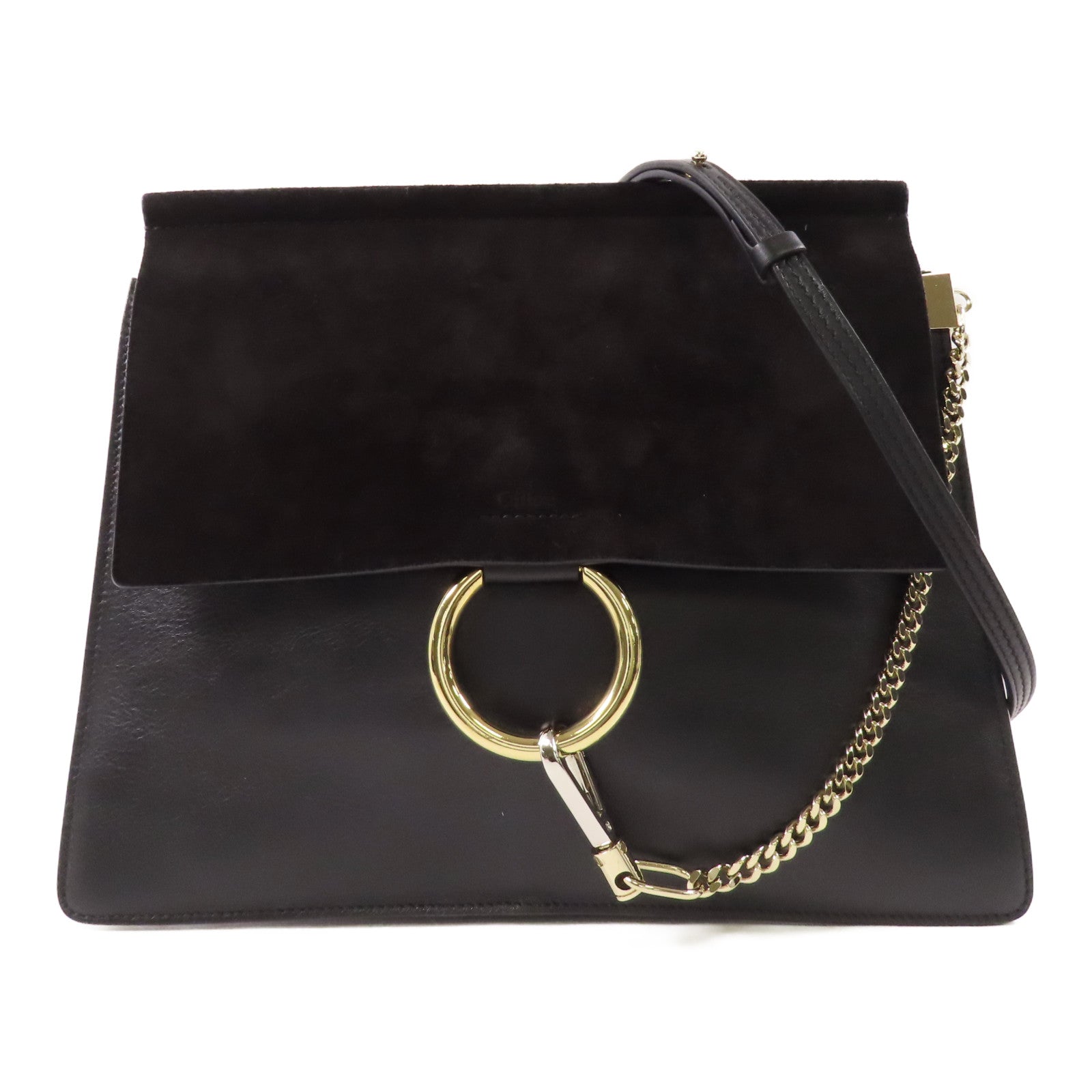 Chloe 牛皮皮革/麂皮皮革Shoulder Bag肩背袋