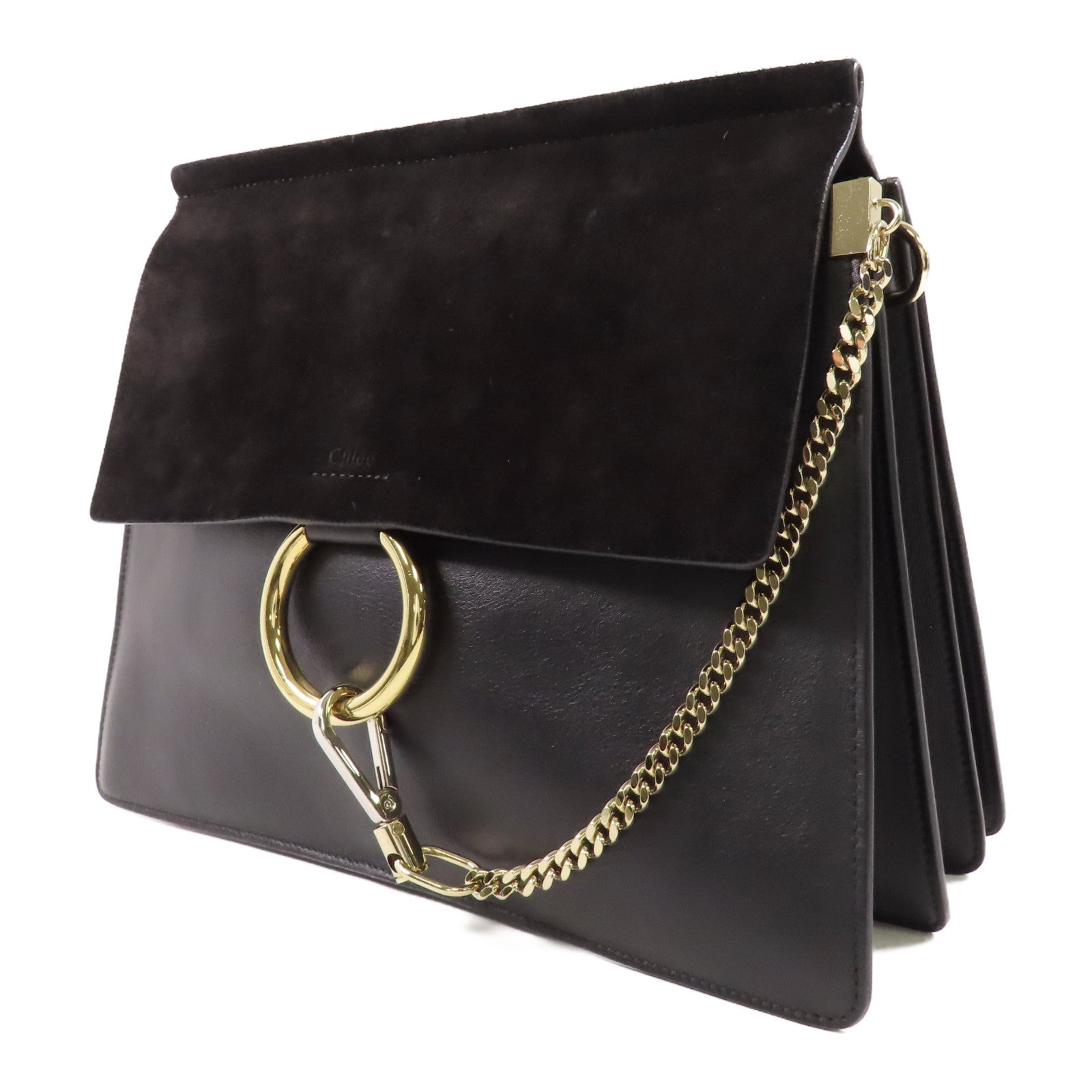 Chloe 牛皮皮革/麂皮皮革Shoulder Bag肩背袋