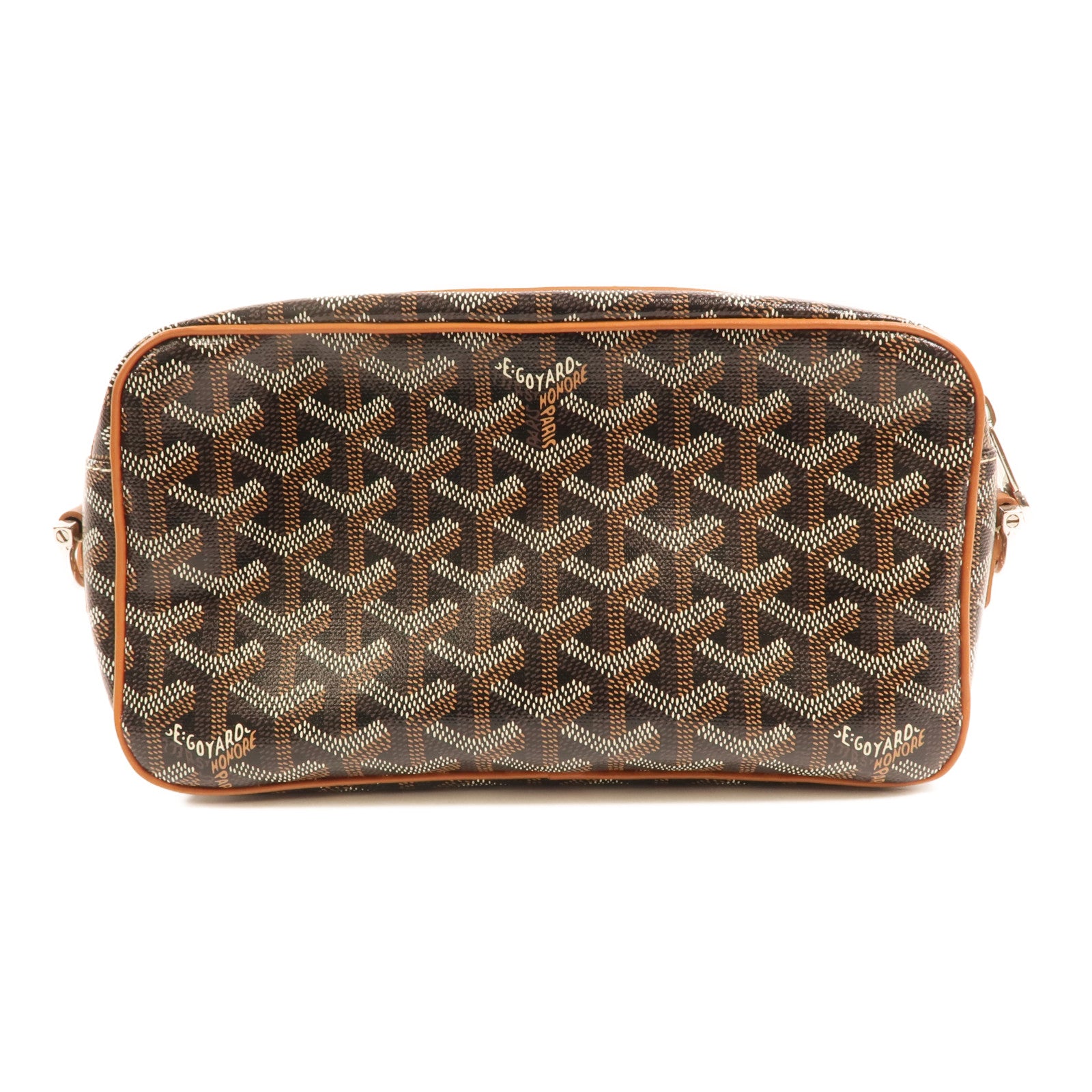 GOYARD 塗層帆布Cap Vert PM銀扣肩背袋