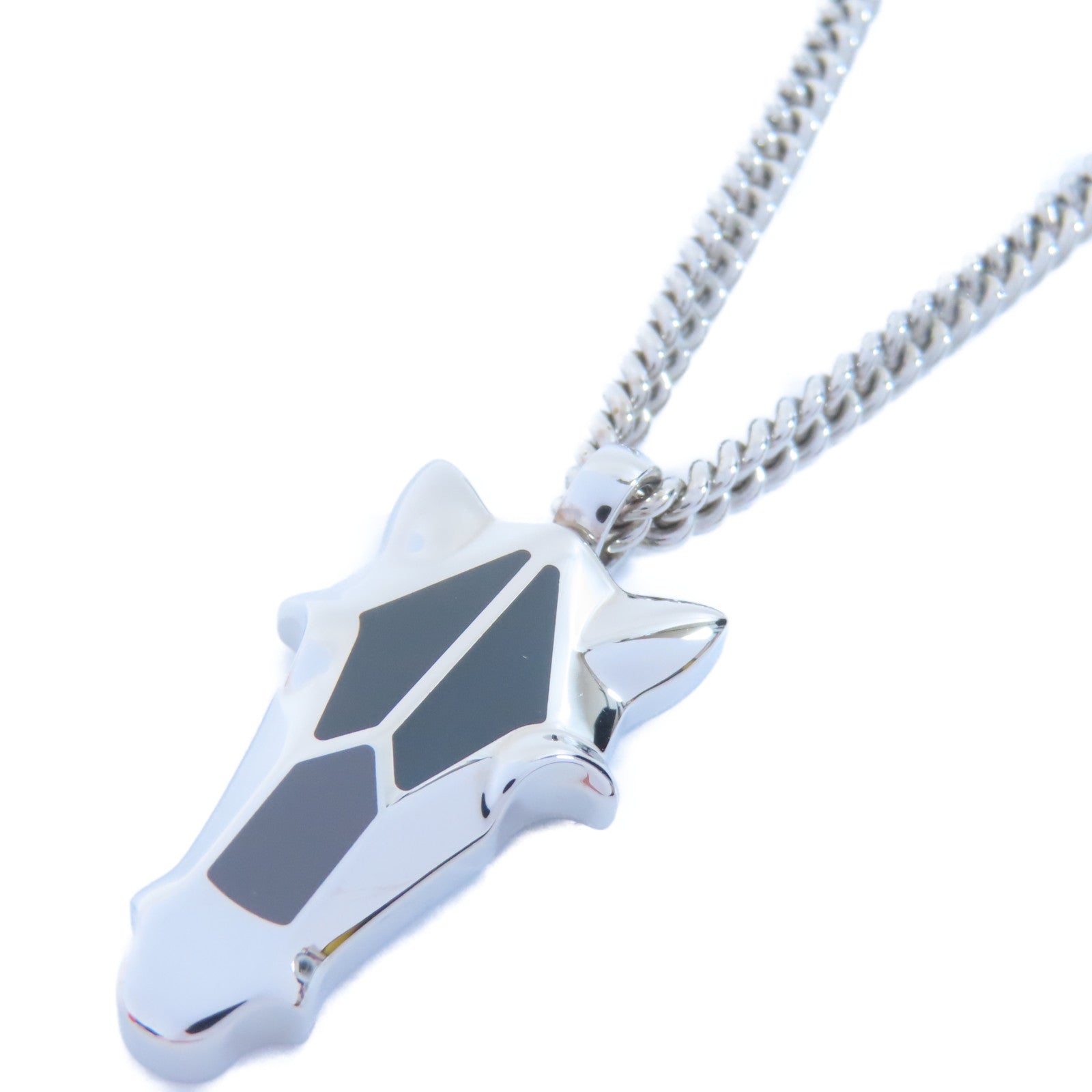 HERMES 金屬Destrier Necklace項鍊銀色– Brand Off Hong Kong