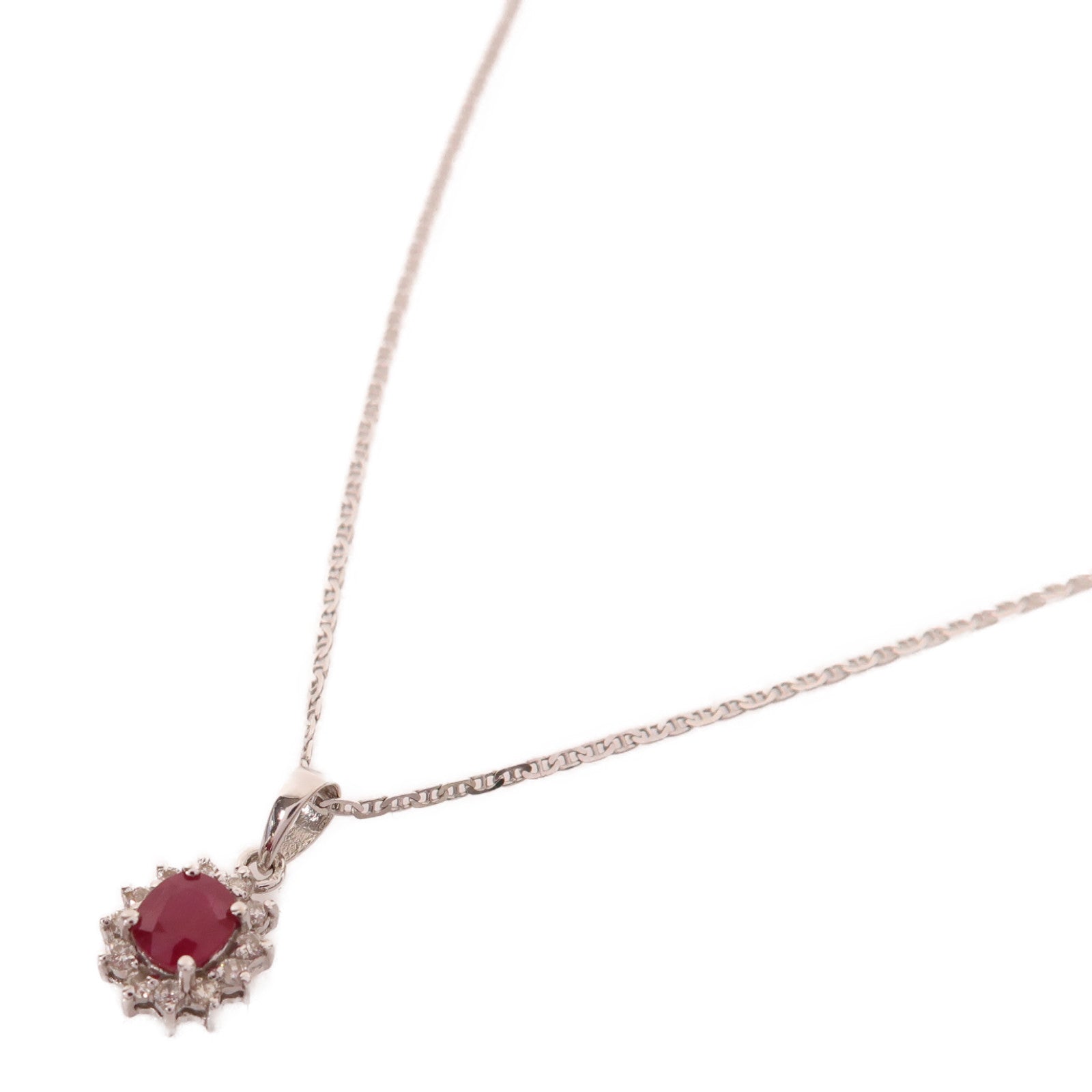 JEWELRY 18K白金Ruby Necklace項鍊