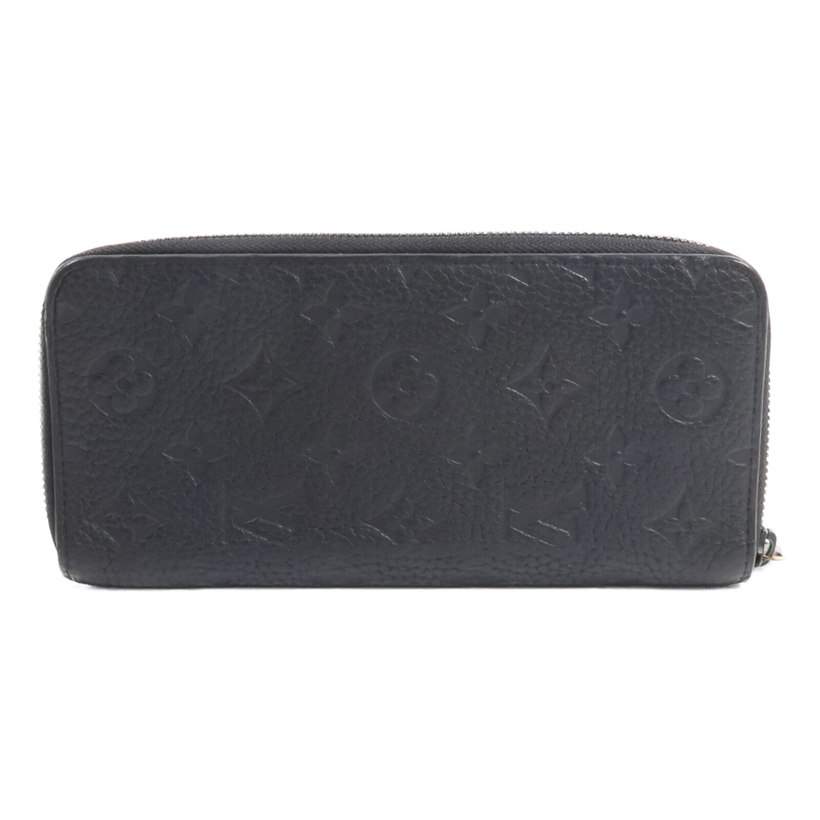 LOUIS VUITTON Monogram Taurillon Zip Vertical Wallet長錢包