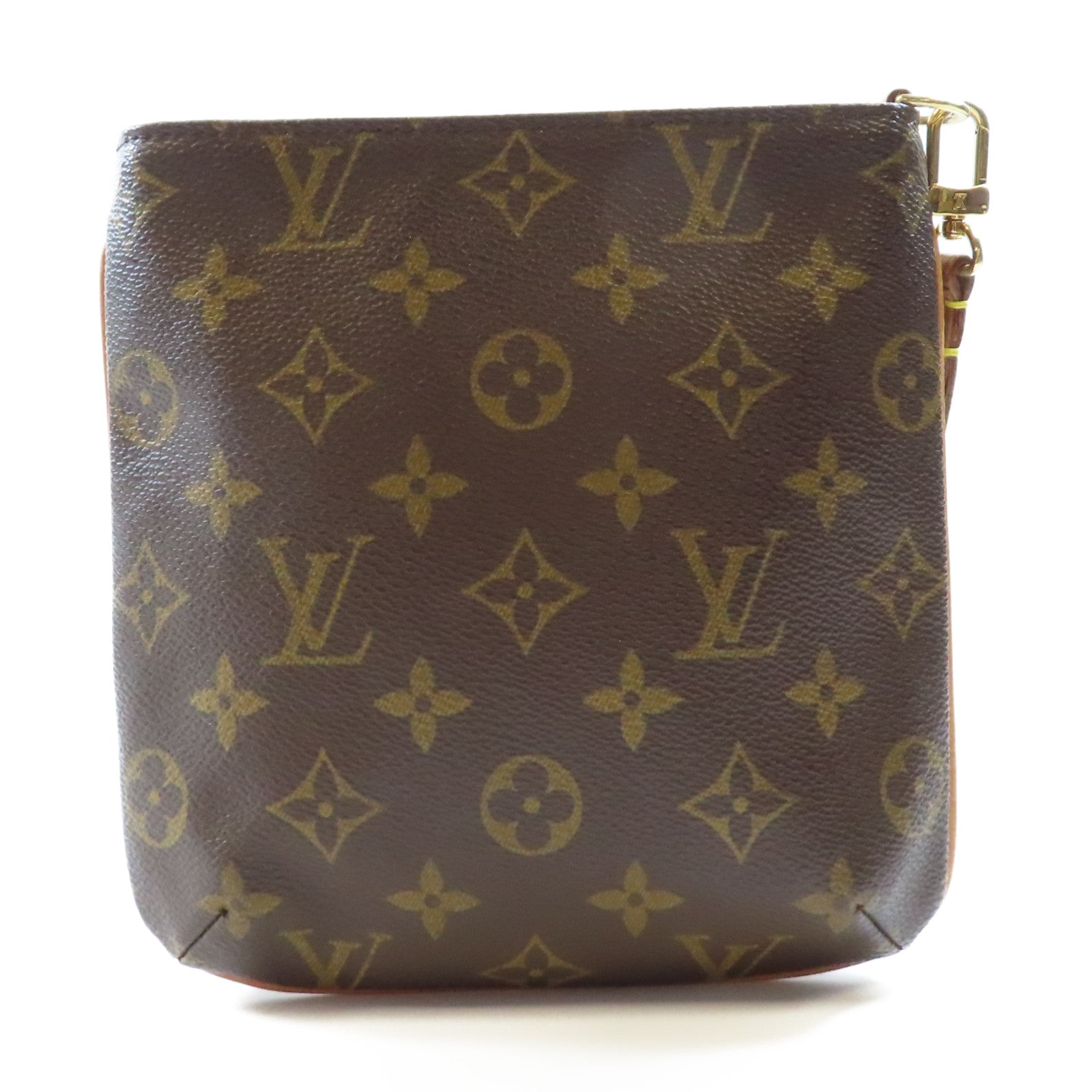 LOUIS VUITTON Monogram Particion金扣手拿包棕色