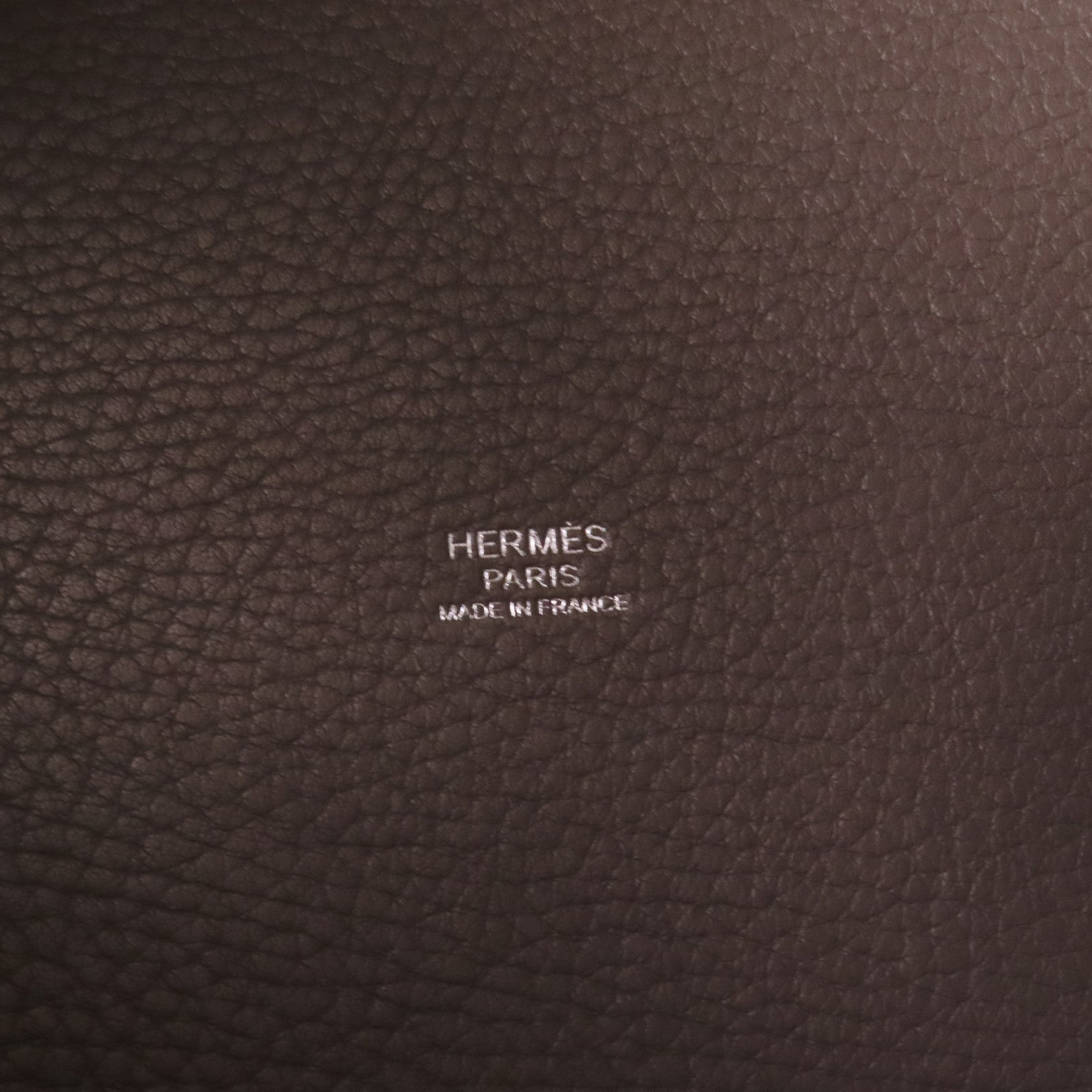 HERMES Clemence皮革Picotin MM銀扣手挽大