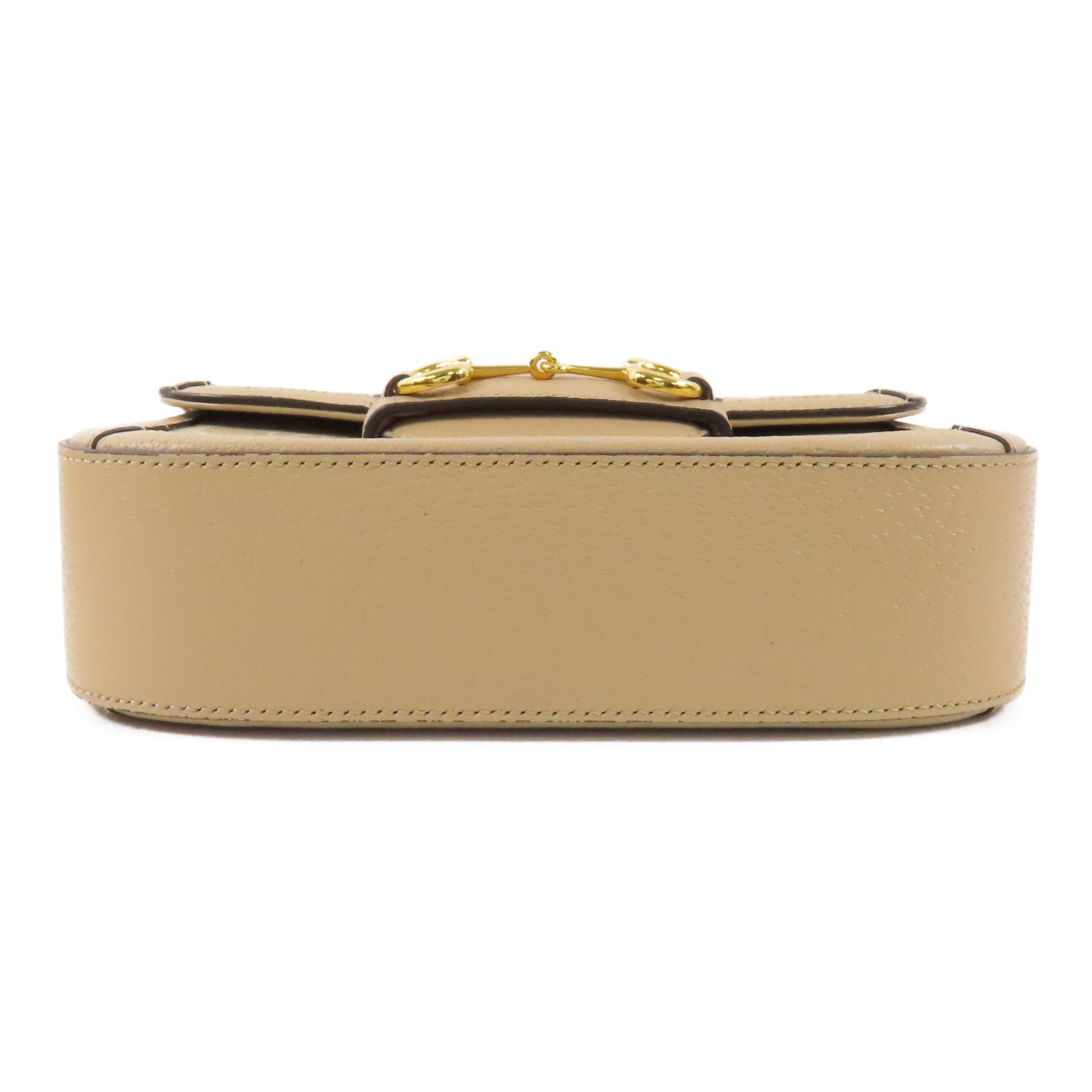 GUCCI GG SHW Horsebit 1955 Shoulder Bag 658574 Coated Canvas Beige