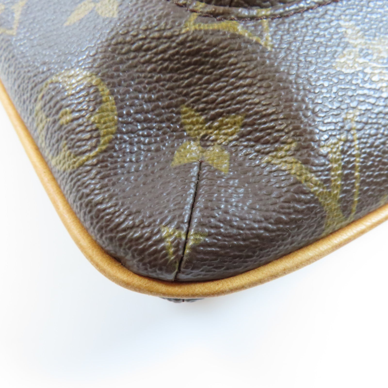 LOUIS VUITTON Monogram Particion金扣手拿包棕色