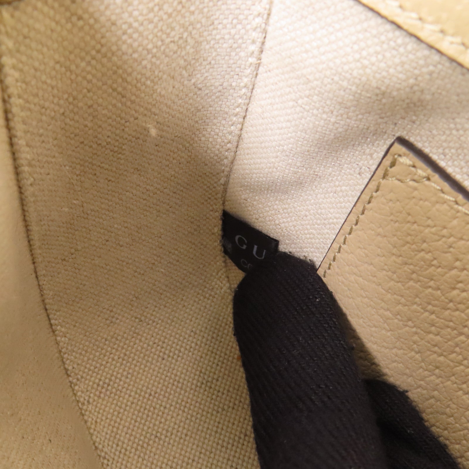 GUCCI GG SHW Horsebit 1955 Shoulder Bag 658574 Coated Canvas Beige