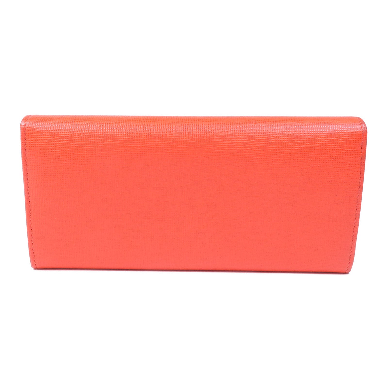FENDI 皮革Long Wallet銀扣長錢包