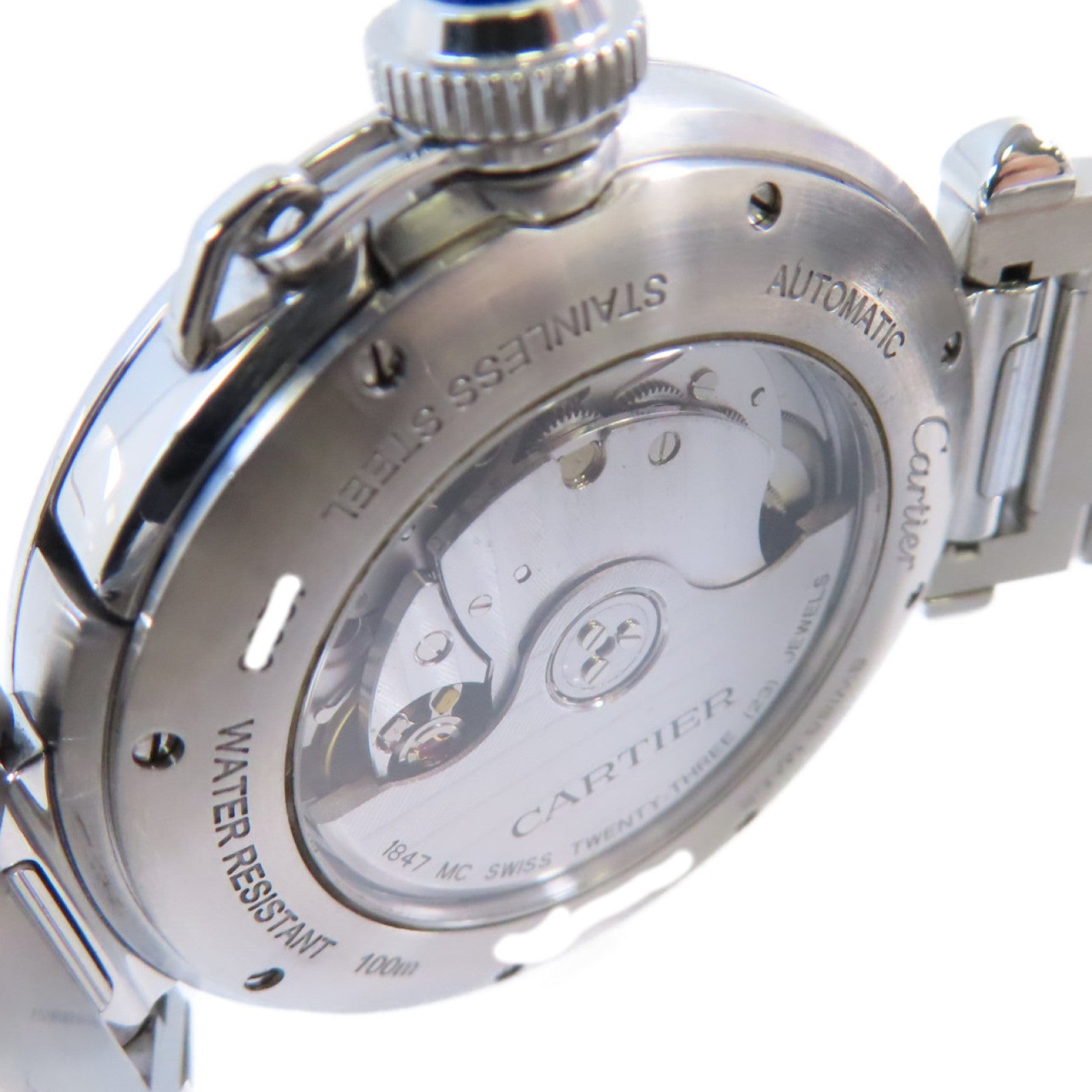 CARTIER Pasha Automatic Watch WSPA0009 Stainless Steel Grey