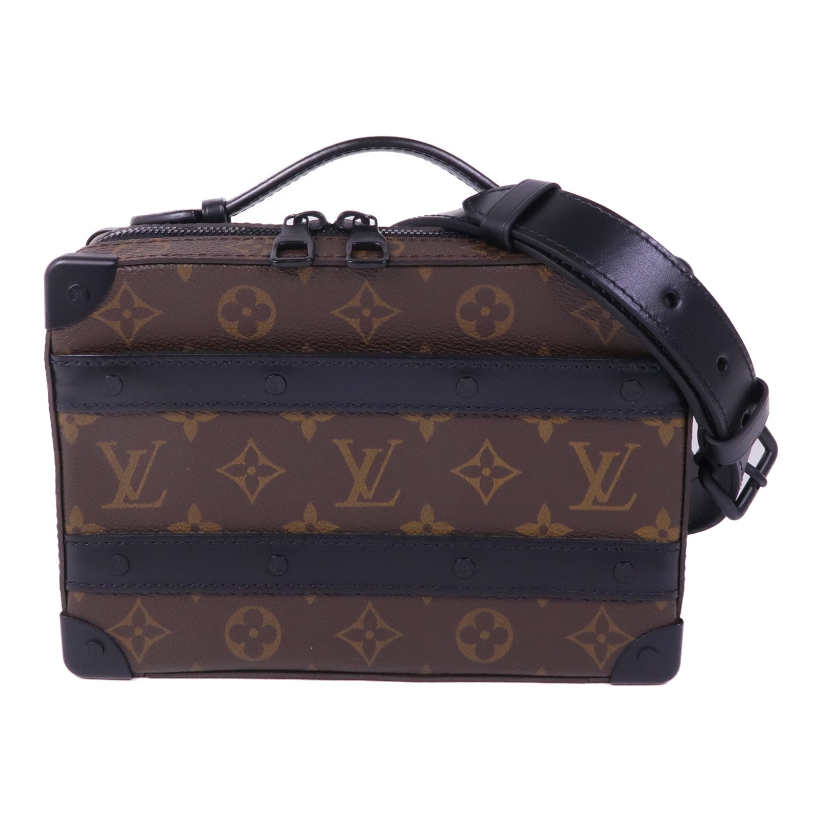 LOUIS VUITTON Monogram Macassar Handle Soft Truck手挽肩背兩用袋